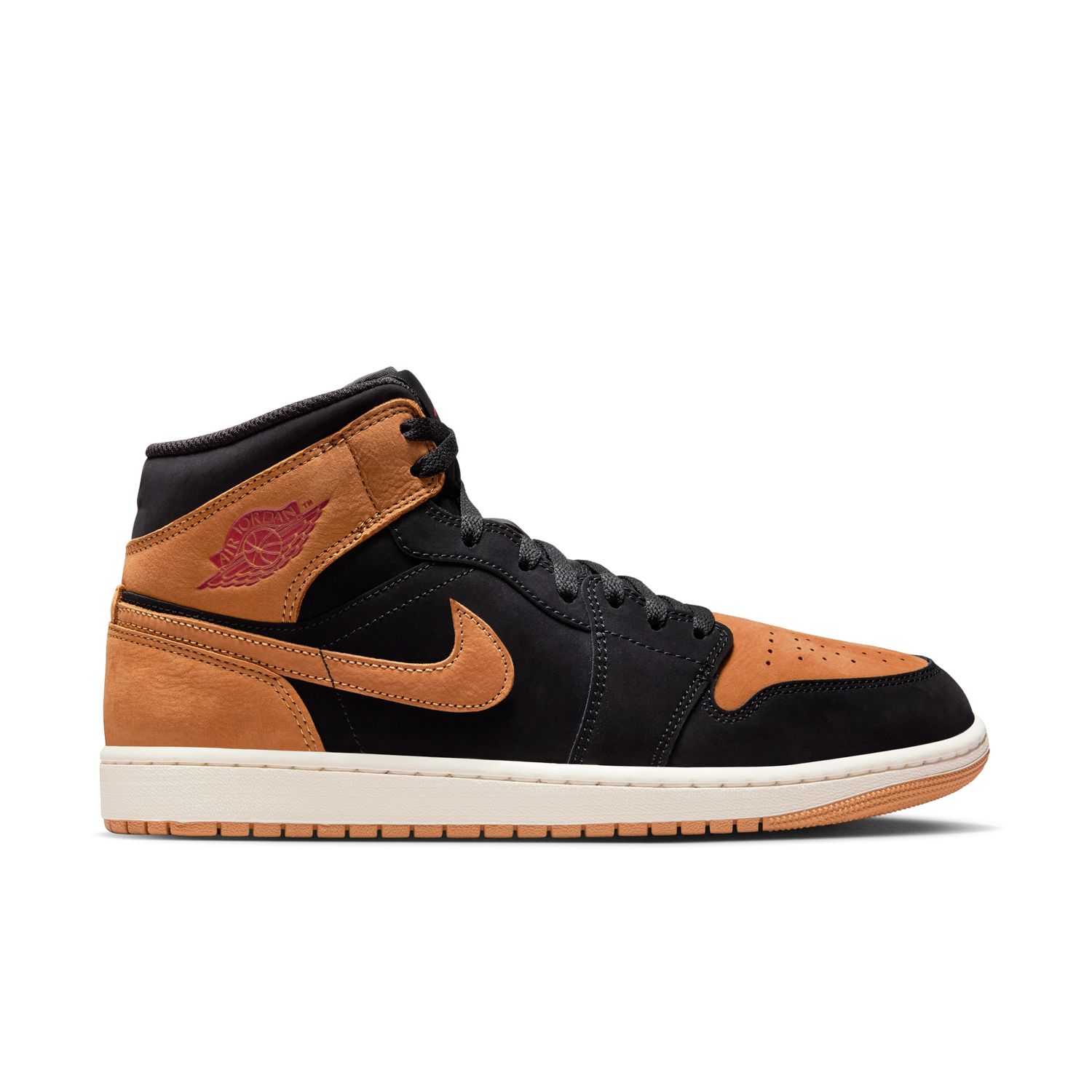 Sapatilhas Casual de Homem Air Jordan 1 Mid SE Preto-7