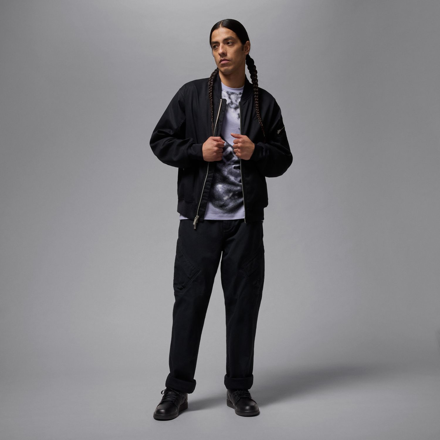 Sapatilhas Casual de Homem Air Jordan 1 Low Preto-11