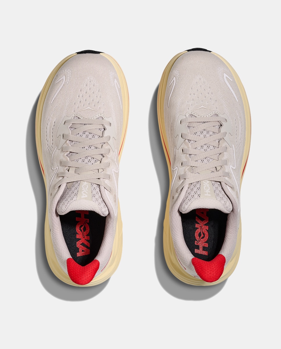 Imagen 3 de Hoka w clifton 10 para Mujer - Blanco / Rojo Blanco / Rojo