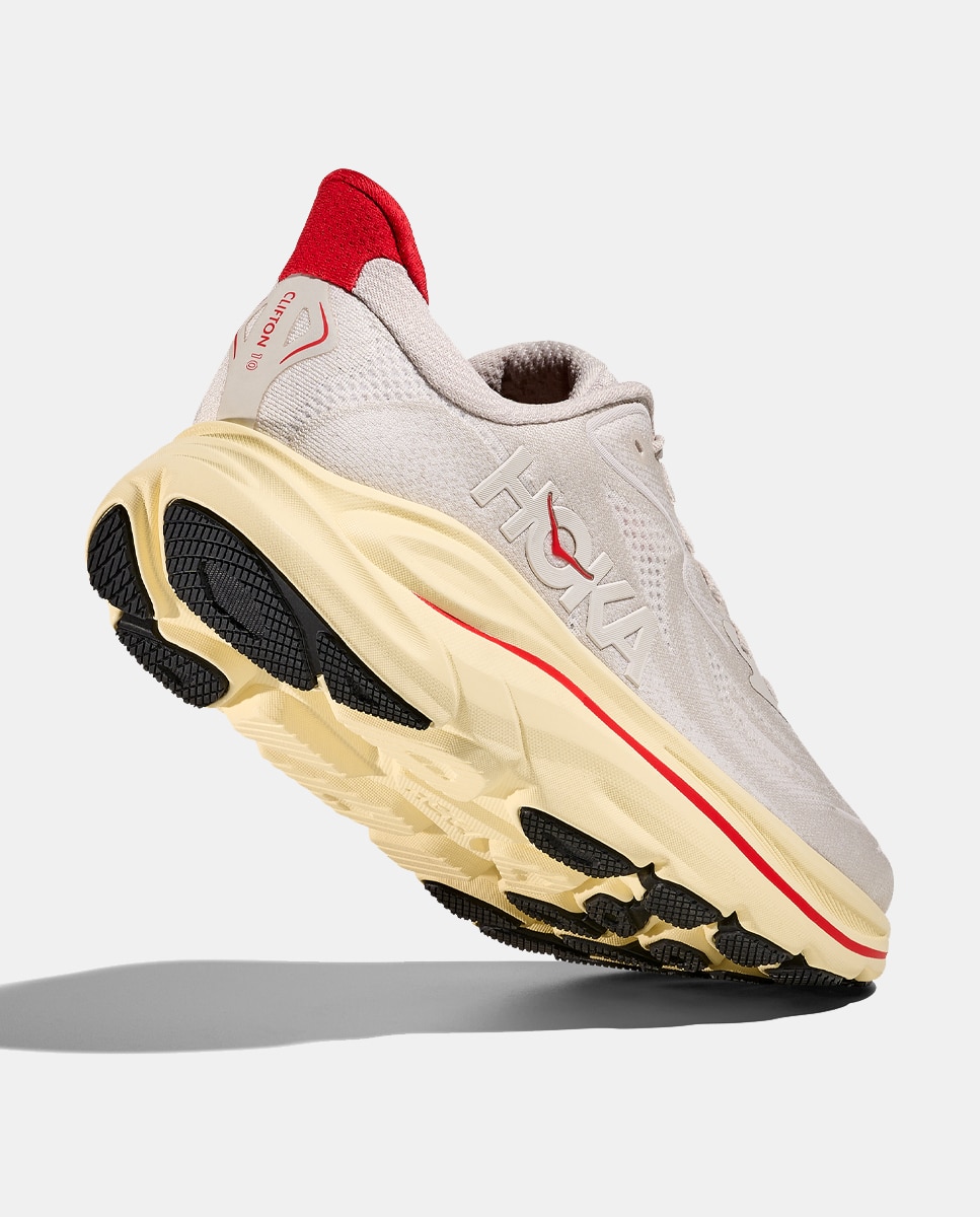 Imagen 7 de Hoka w clifton 10 para Mujer - Blanco / Rojo Blanco / Rojo