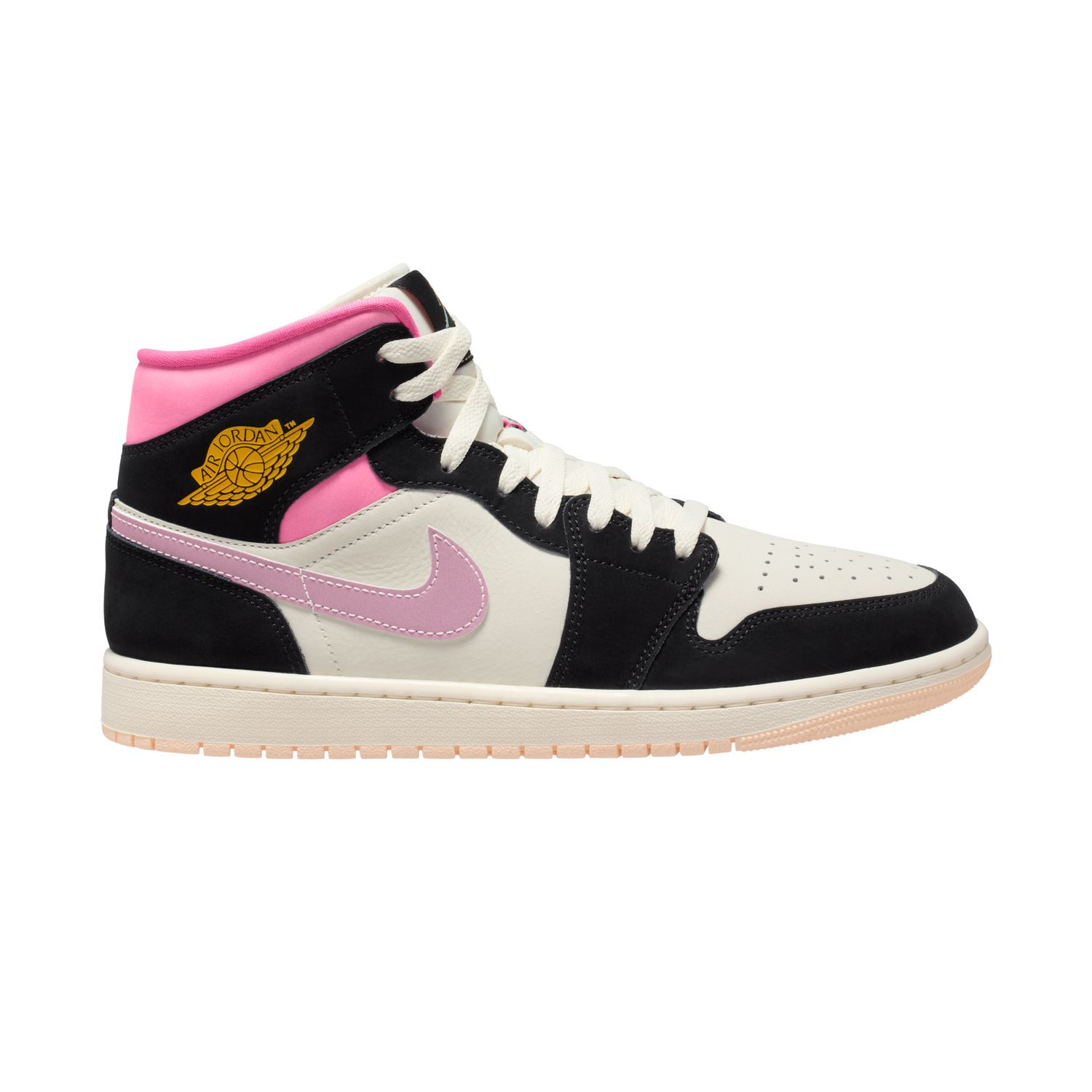Sapatilhas Casual de Homem Air Jordan 1 Mid SE Preto-1