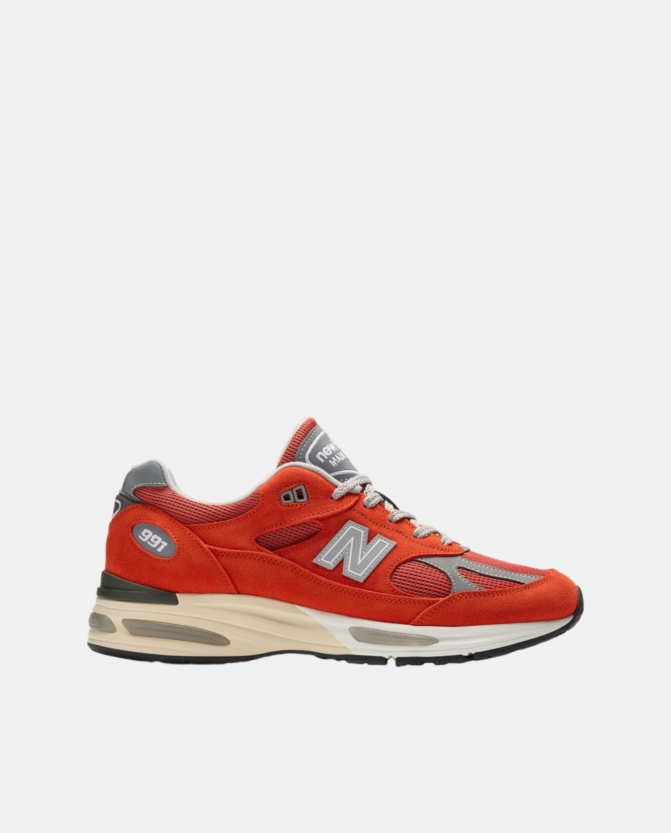 Imagen 0 de New Balance Made in UK 991v2 para hombre Naranja