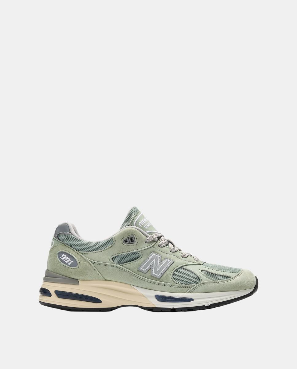 New Balance Made in UK 991v2 para hombre y mujer - Verde Verde-2