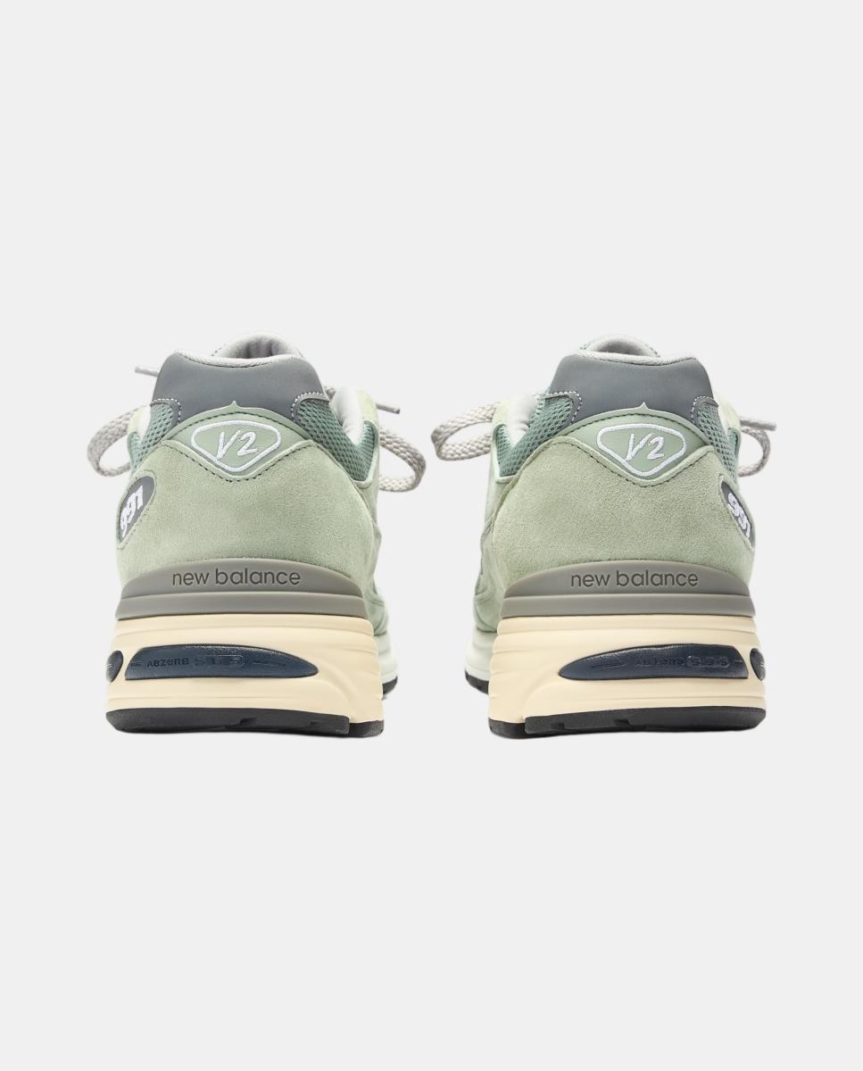 New Balance Made in UK 991v2 para hombre y mujer - Verde Verde-4