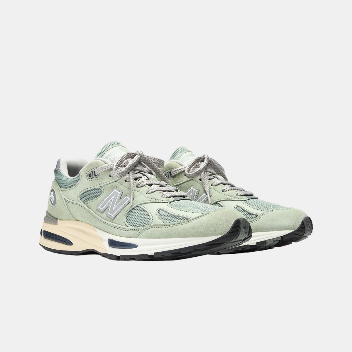 New Balance Made in UK 991v2 para hombre y mujer - Verde Verde-8