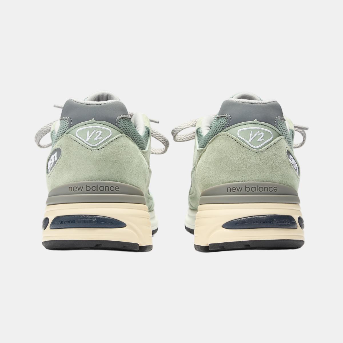 New Balance Made in UK 991v2 para hombre y mujer - Verde Verde-10