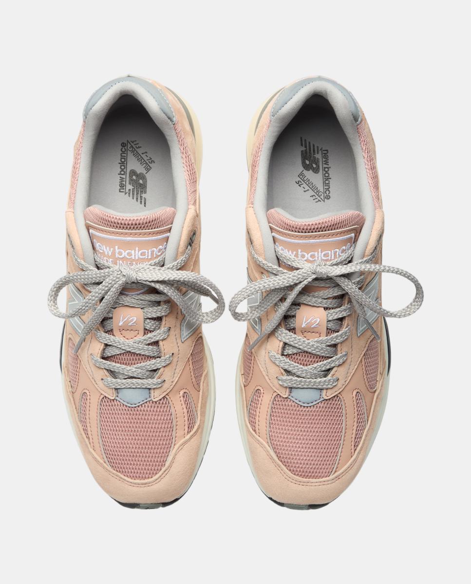 New Balance Made in UK 991v2 para hombre y mujer - Rosa Rosa-3