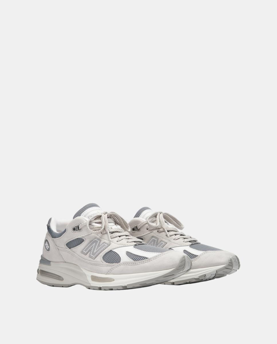 Imagen 2 de New Balance Made in UK 991v2 para hombre y mujer - Gris Gris