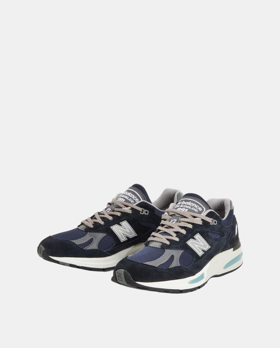 New Balance Made in UK 991v2 para hombre y mujer - Azul Azul-2
