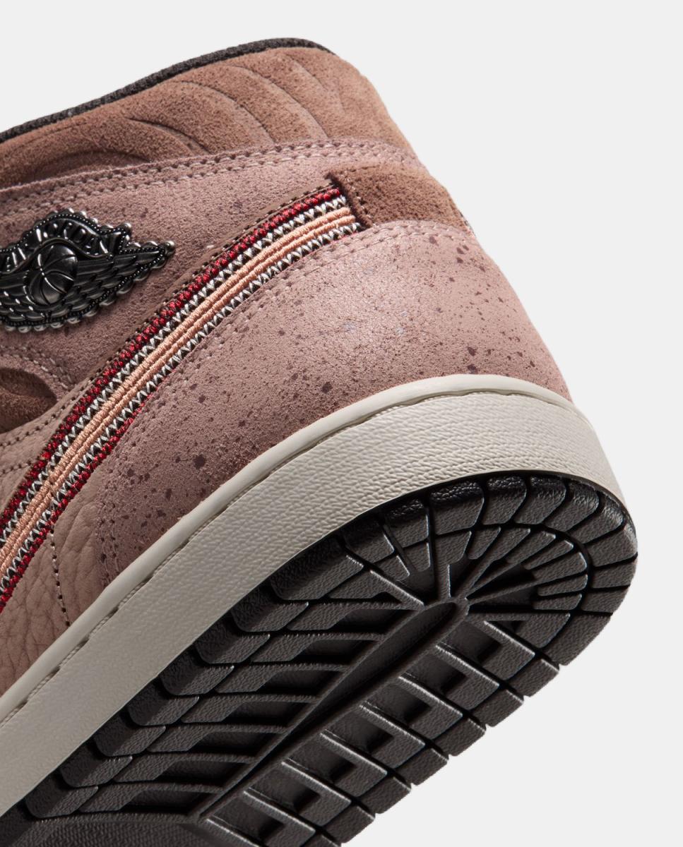 Imagen 7 de Zapatillas Casual de Hombre AIR JORDAN 1 MID SE DDM Jordan - Marrón Marrón
