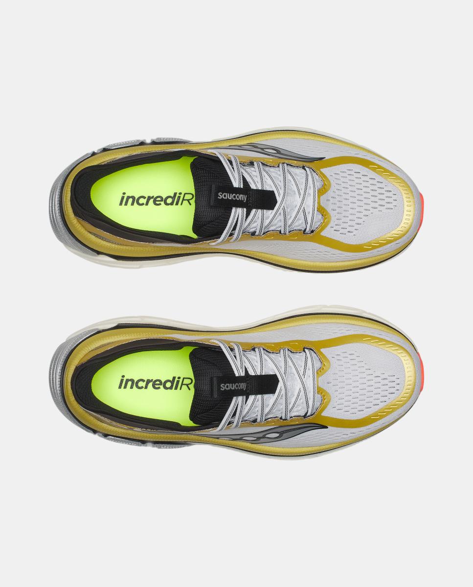 Saucony PARAMOUNT MAX para hombre - Blanco / Amarillo Blanco / Amarillo-5