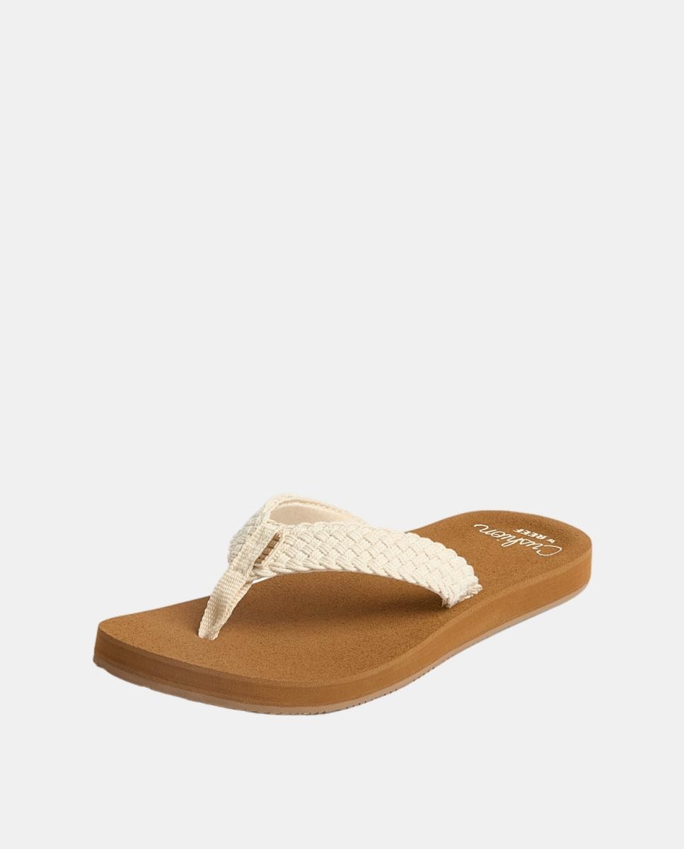 Sandálias Casual W Baja Maria de Mulher Castanho / Branco-2