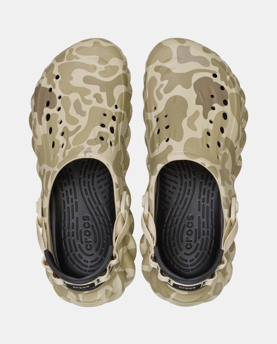 Crocs Echo Duck Camo Clog U para hombre y mujer Negro-3