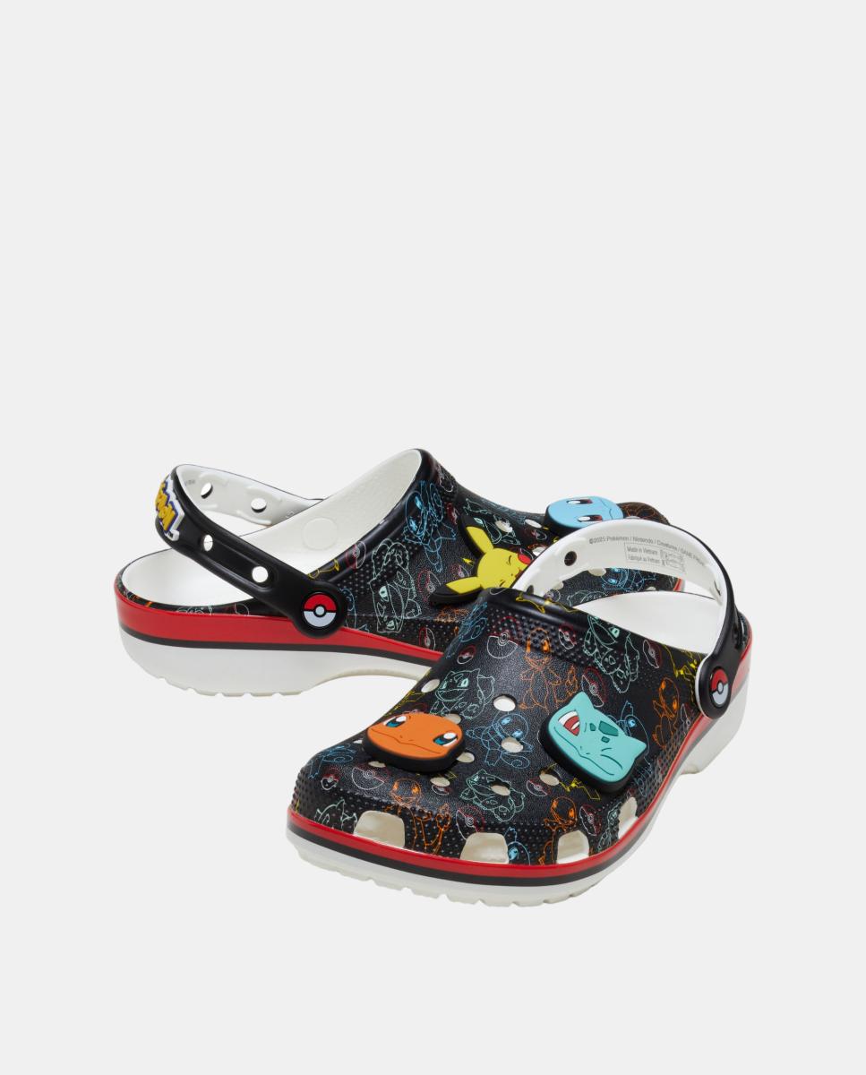 Sandálias Pokemon Print Classic Clog U para Homem e Mulher Multicolor-3
