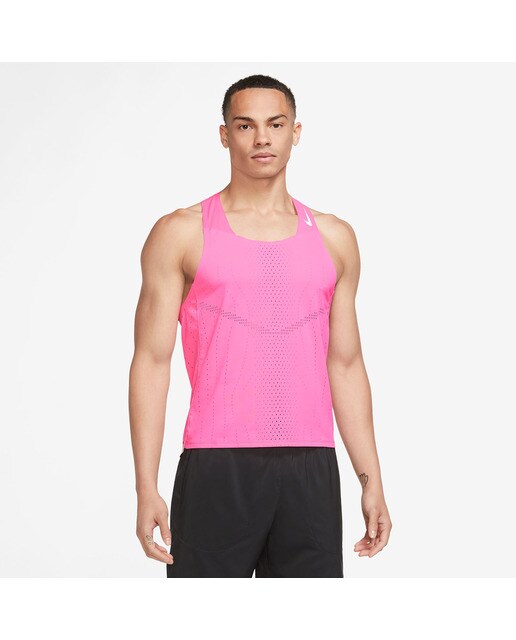 T-shirt de Homem Dri-FIT ADV AeroSwift Nike Rosa-1