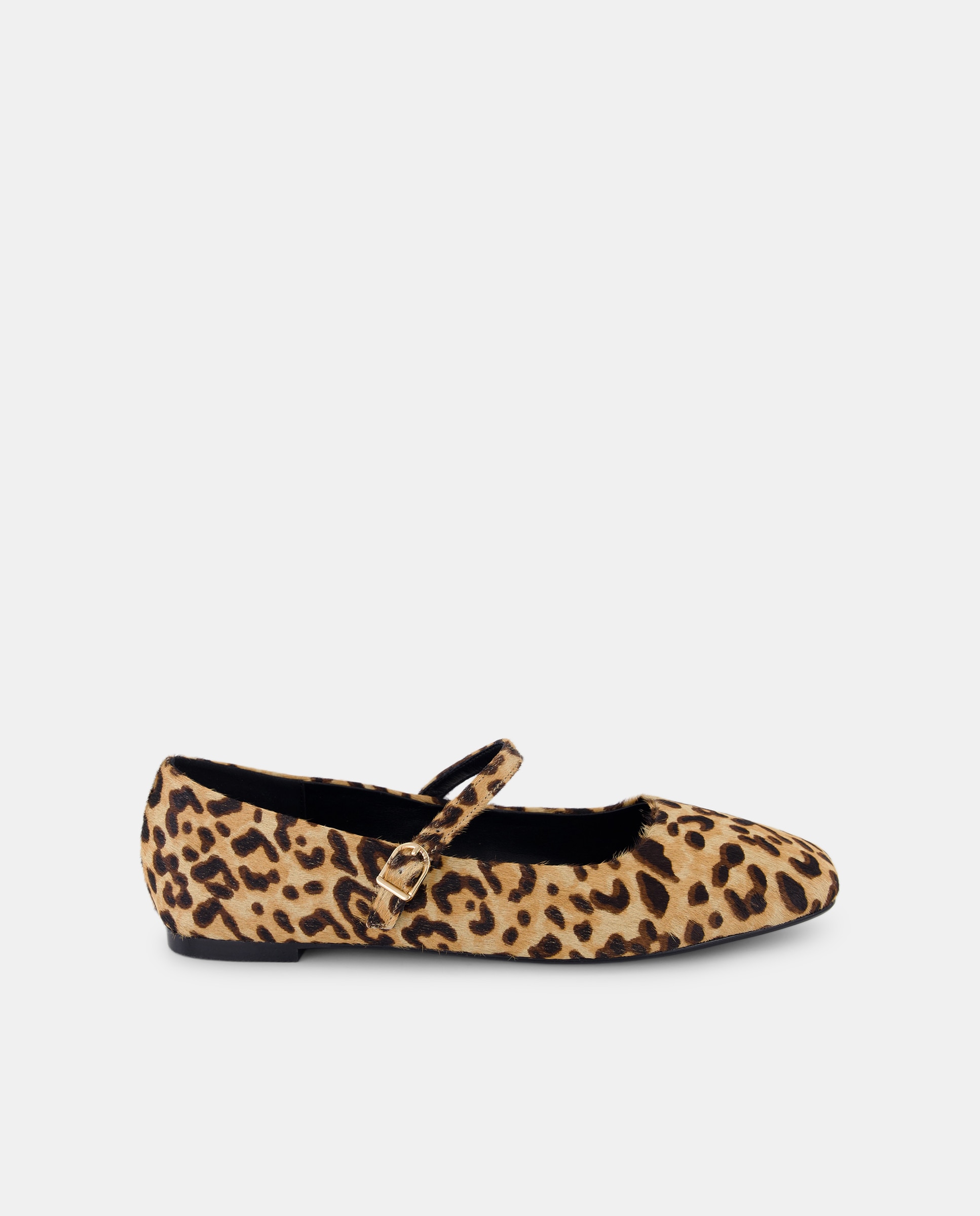 Imagem 0 de Sapatos de Presilha em Pele com Animal Print