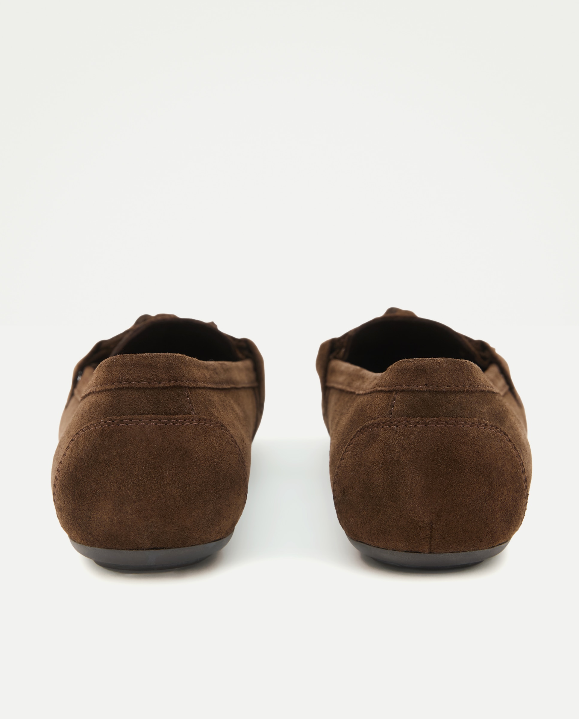 Mocassins de Camurça com Borlas Castanho-3