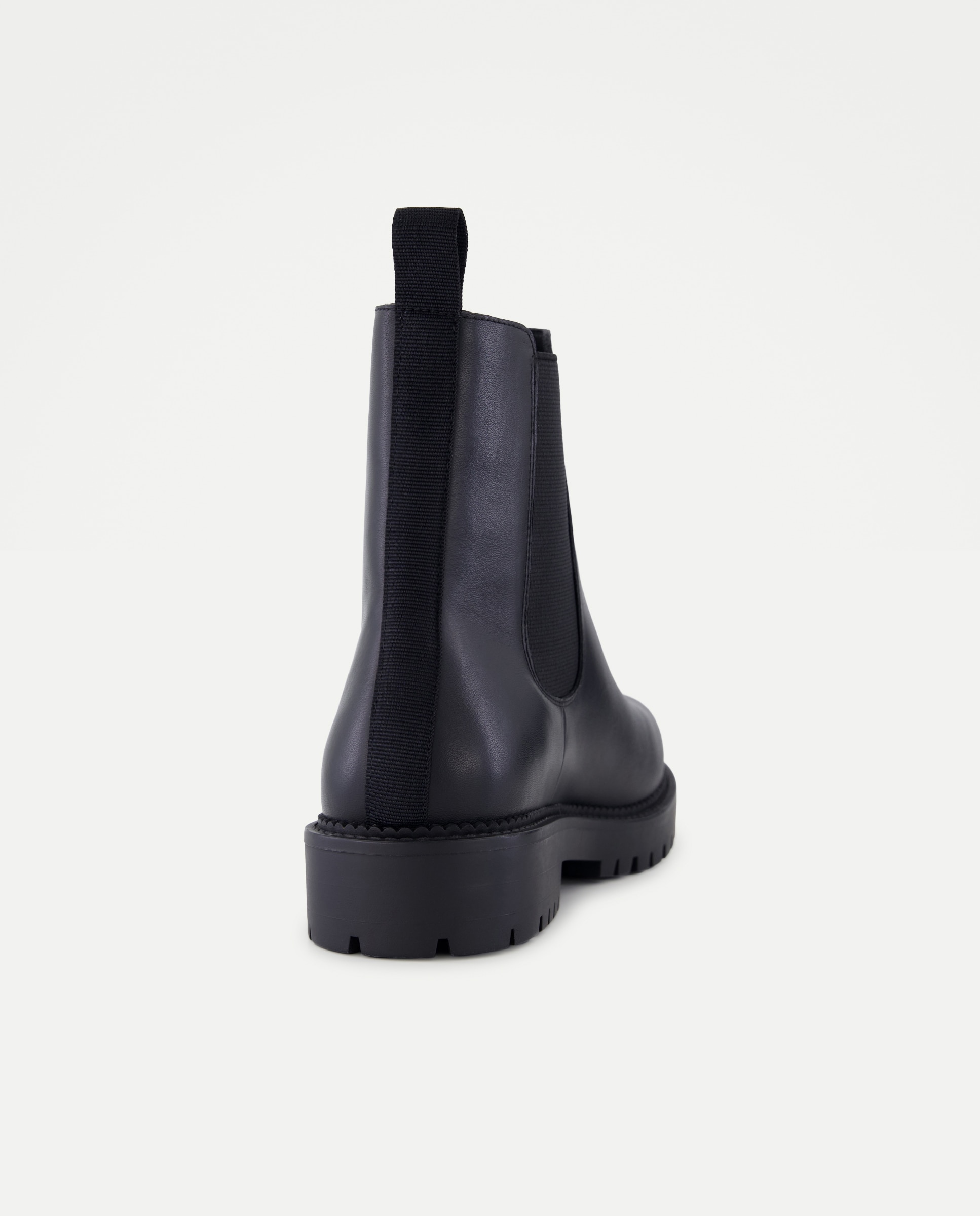 Botins Chelsea em Pele Tipo Napa Preto-3