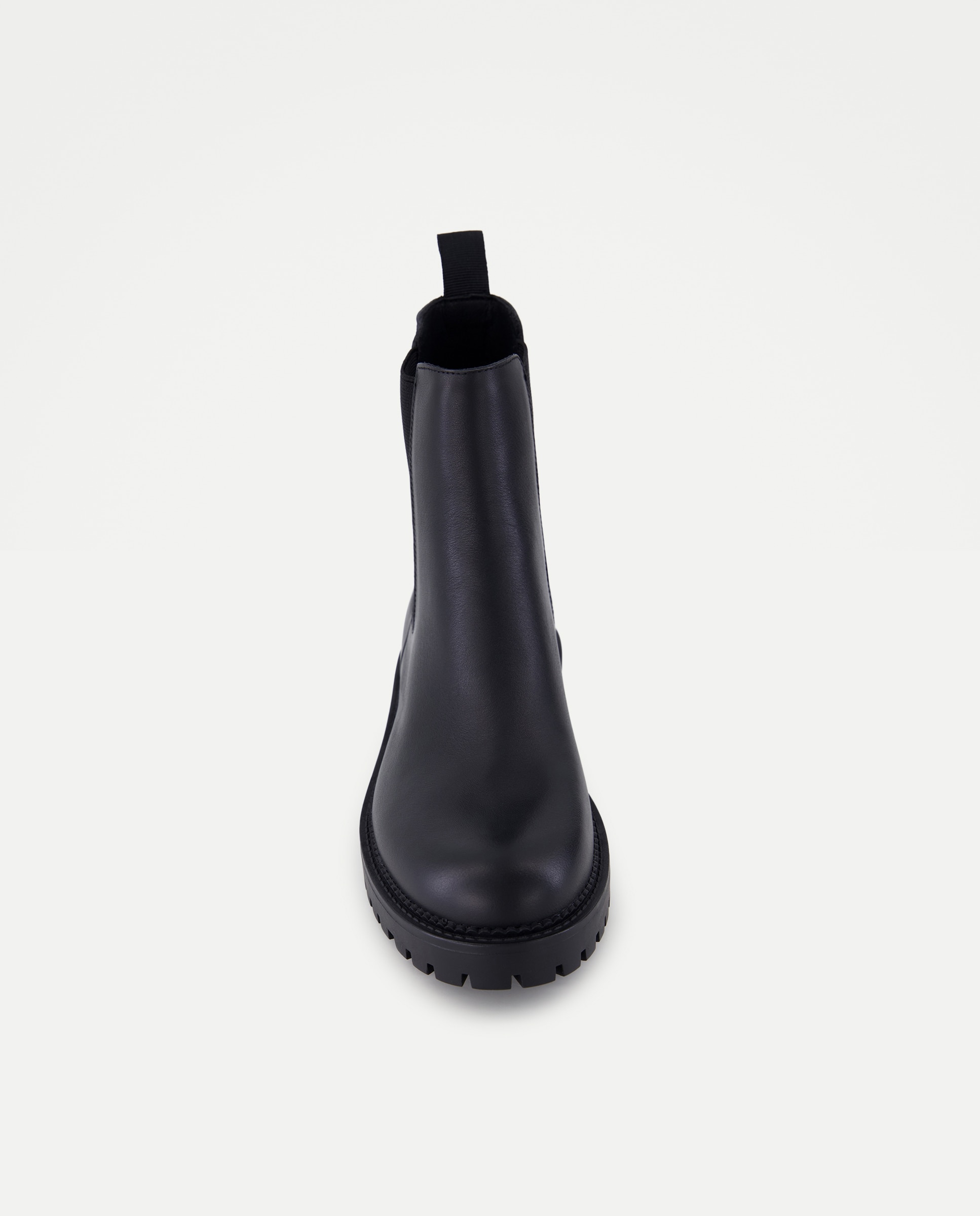 Botins Chelsea em Pele Tipo Napa Preto-4