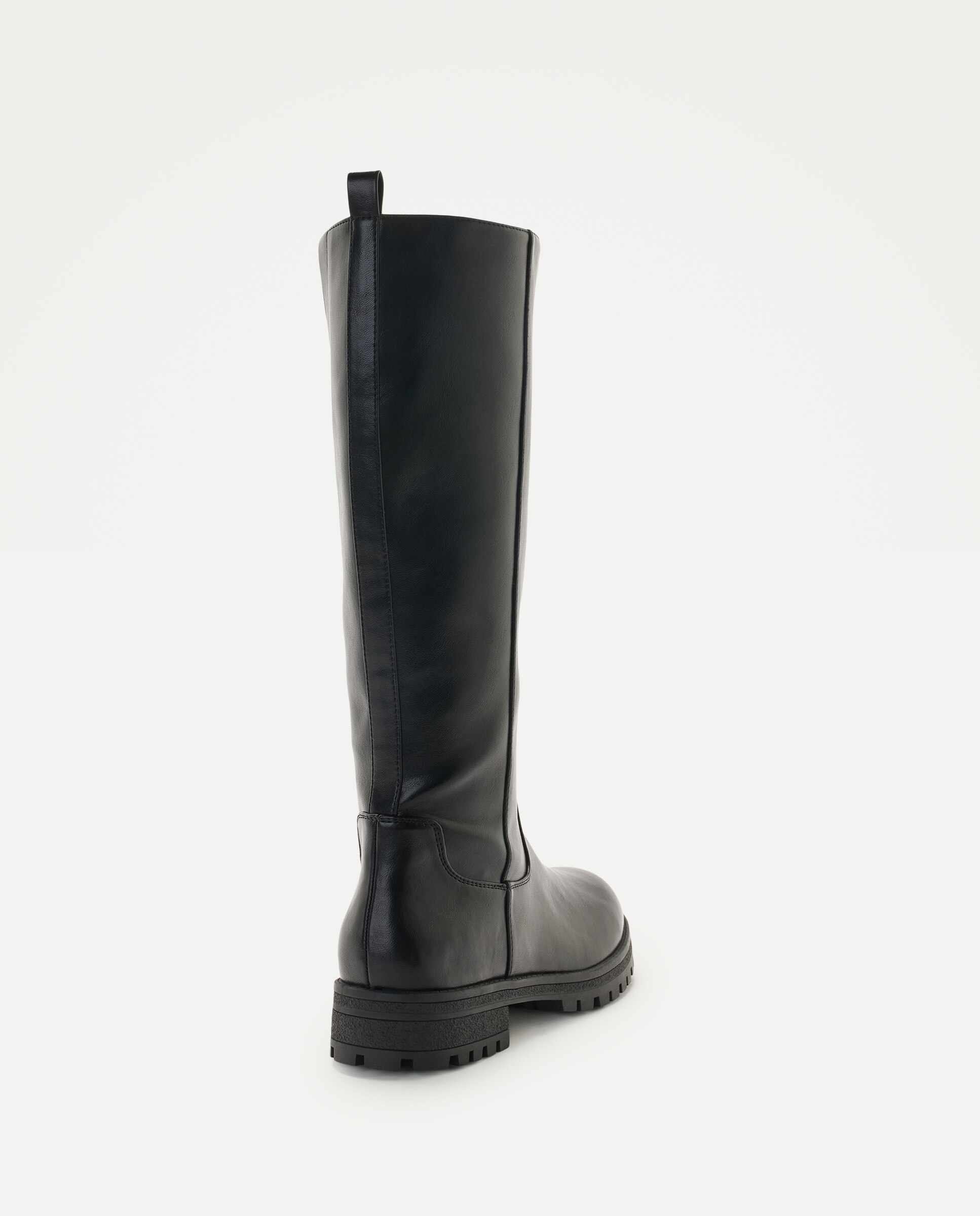 Botas Altas Justas - Preto Preto-3