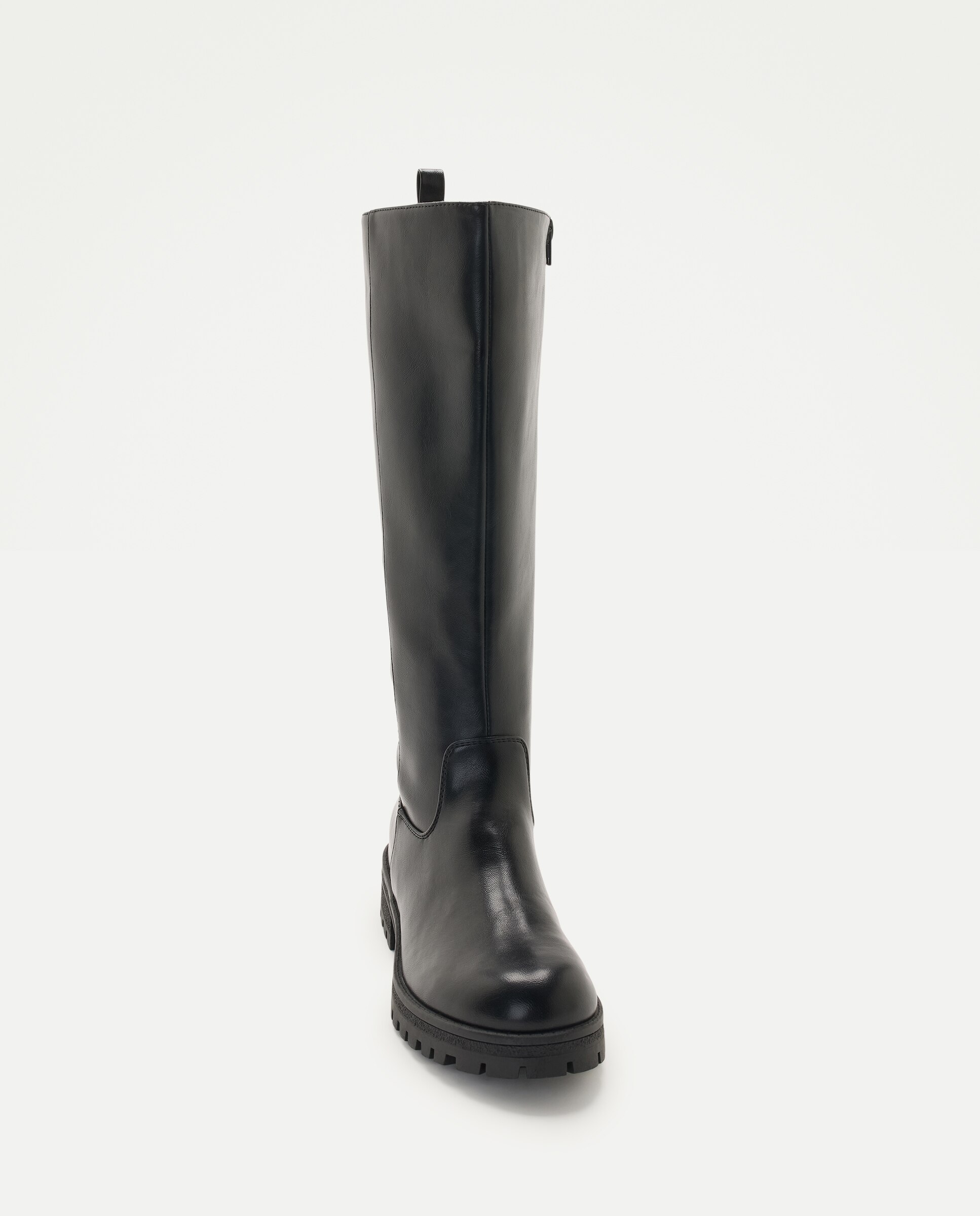 Botas Altas Justas - Preto Preto-4