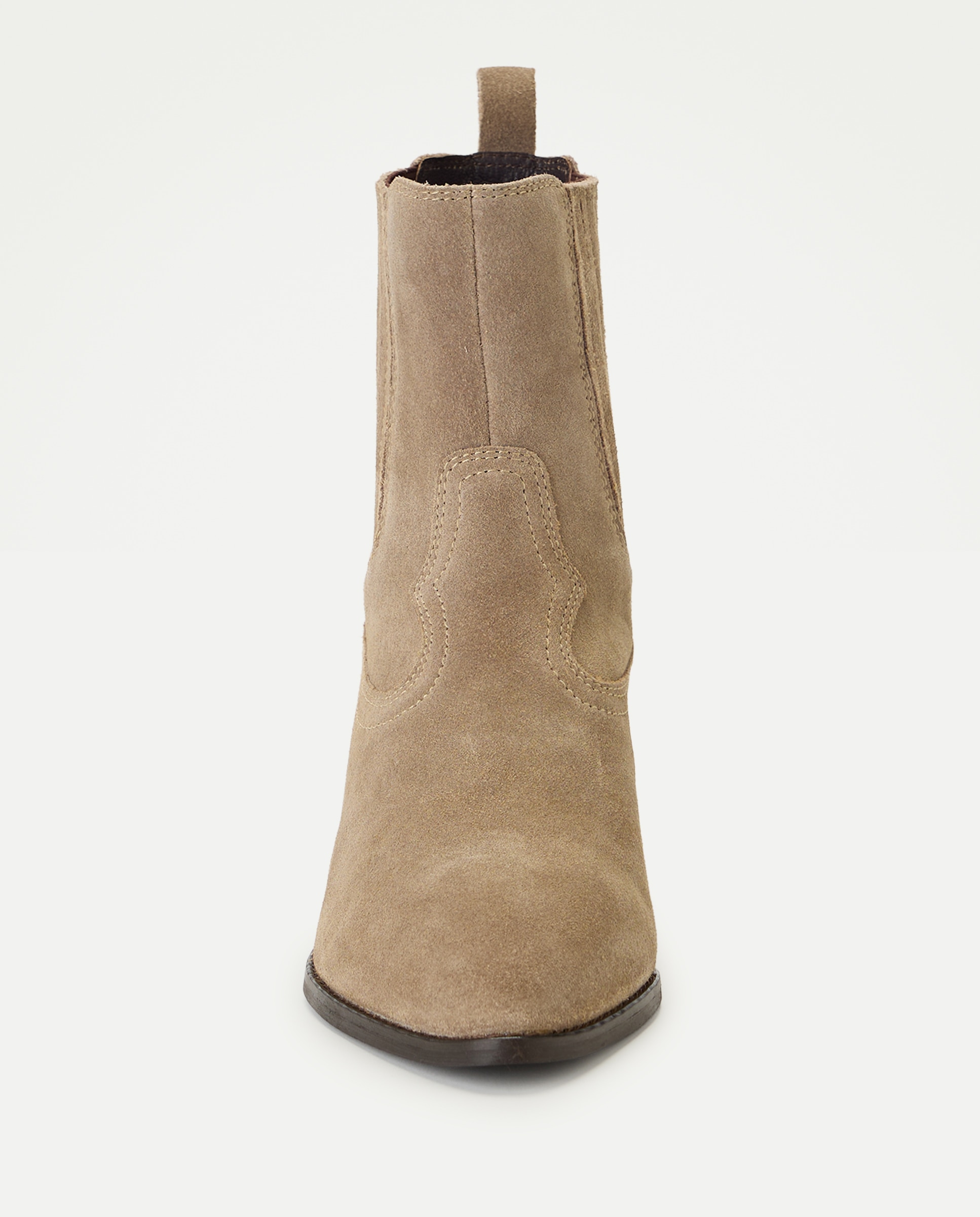 Botins em Croute com Tacão Baixo 740 Tabaco-4