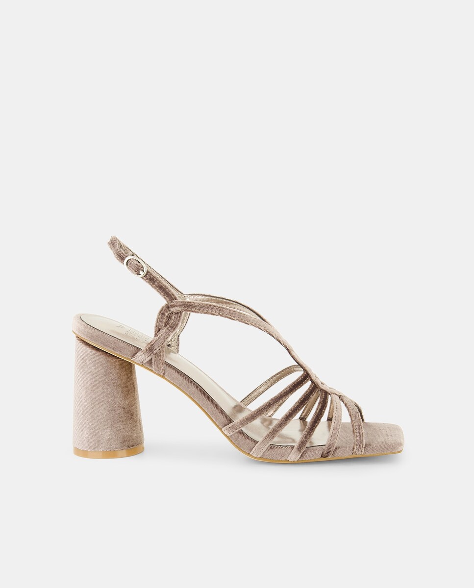 Terciopelo Sandalias Tacon Hipercor Sandalia Sofis Terciopelo · Green Coast  · El Corte Inglés