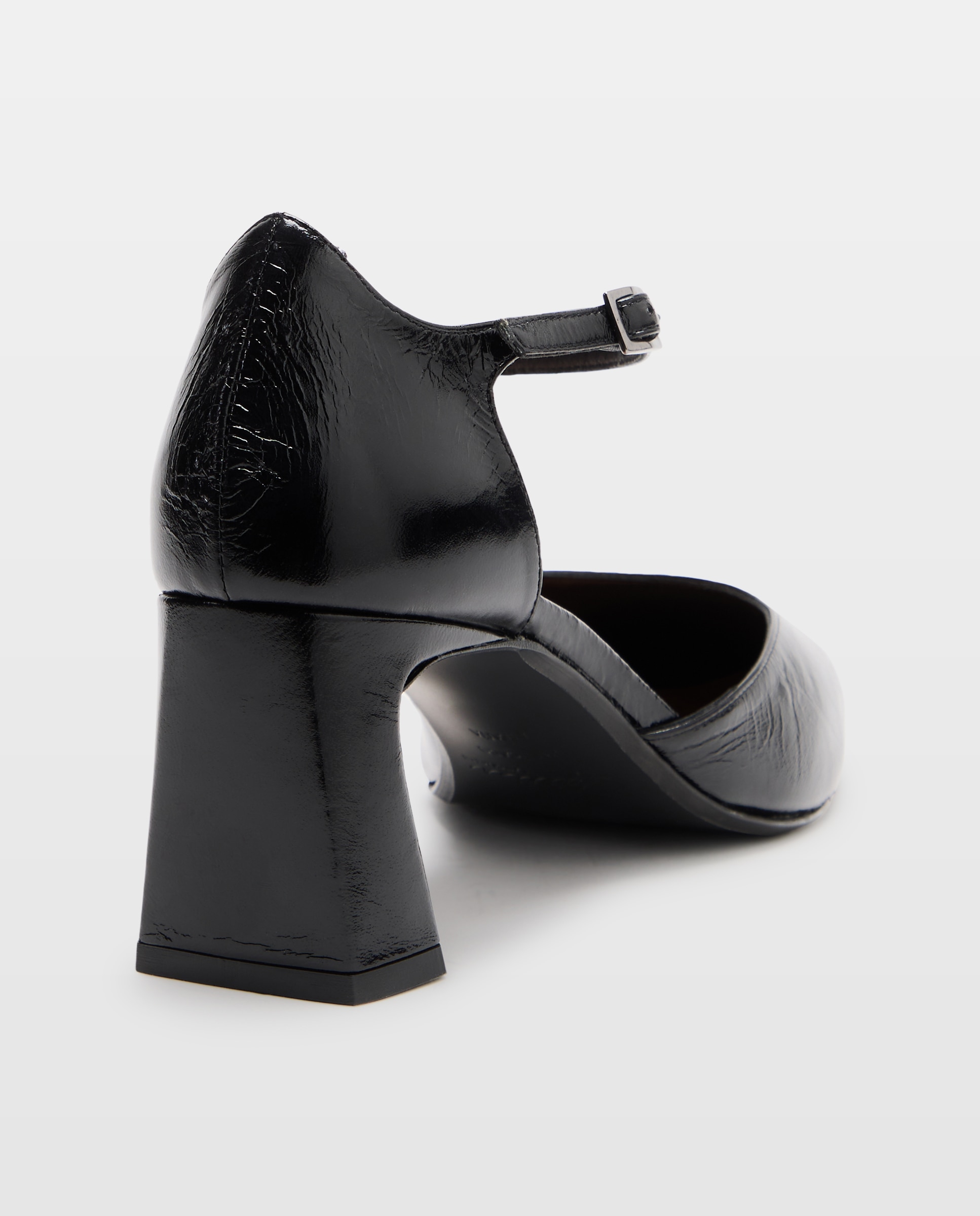 Sapatos de Salto com Pulseira pelo Tornozelo Preto-3