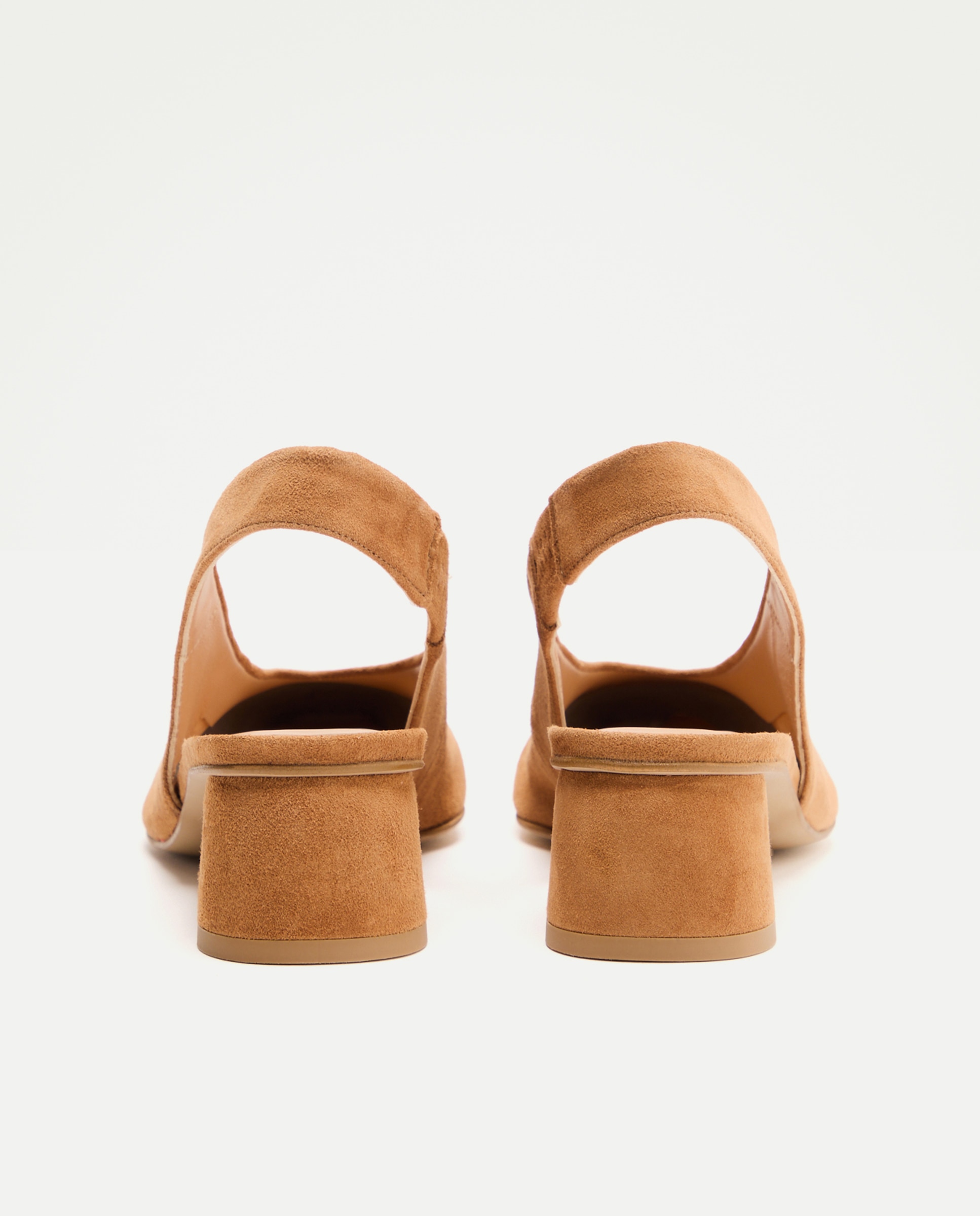 Sapatos de Salto Tipo Mules sem Forro 730 Camel-3