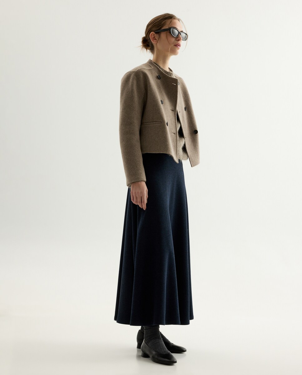 Sapatos Rasos com Salto e sem Forro Preto-6