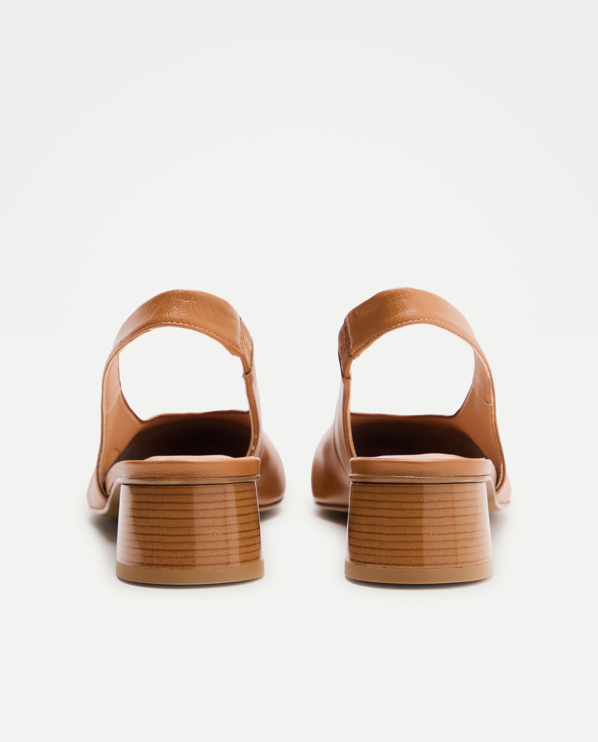 Sapatos com Tacão Tipo Mules sem Forro 730 Camel-3
