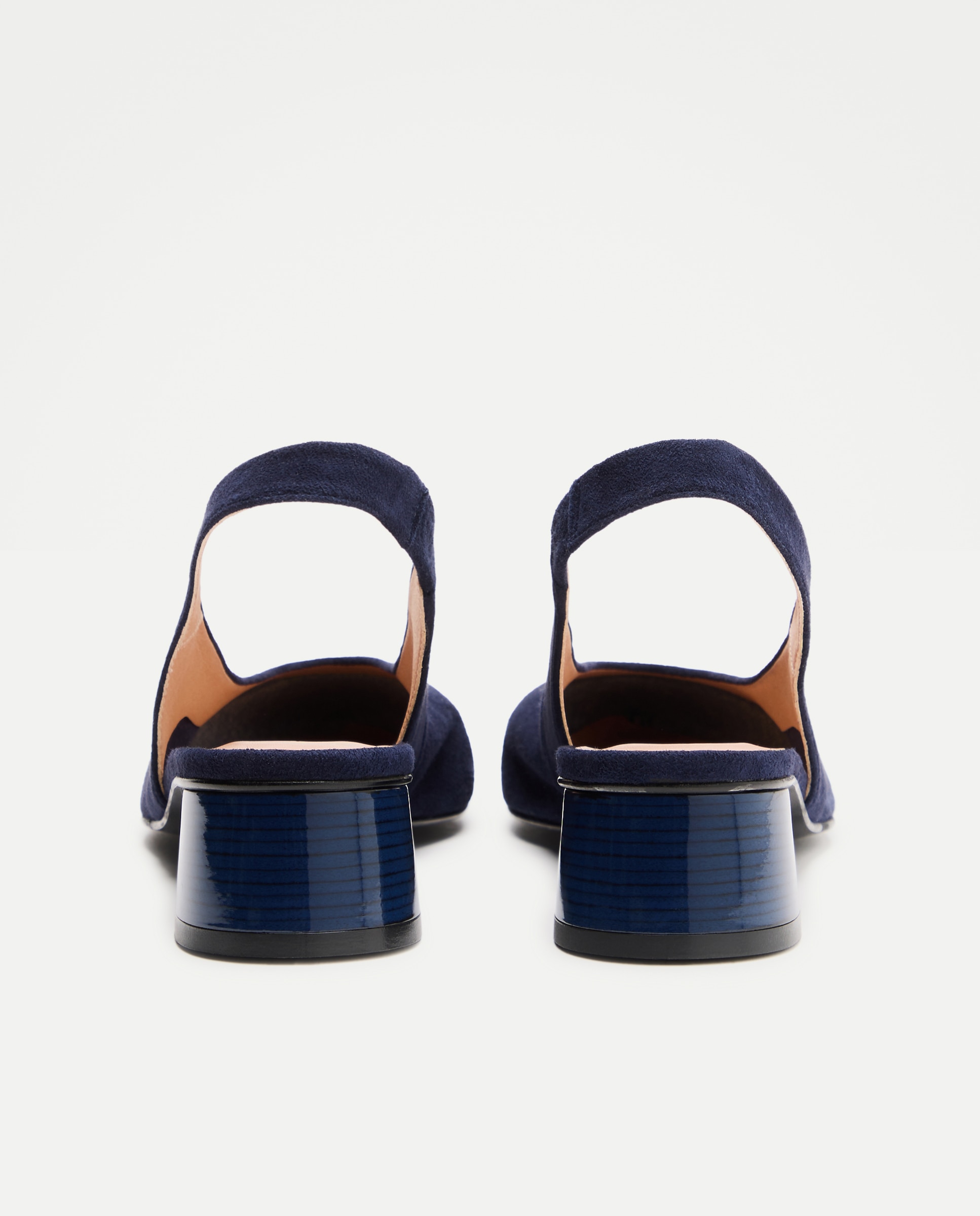 Sapatos com Tacão Tipo Mules sem Forro 400 Azul-3