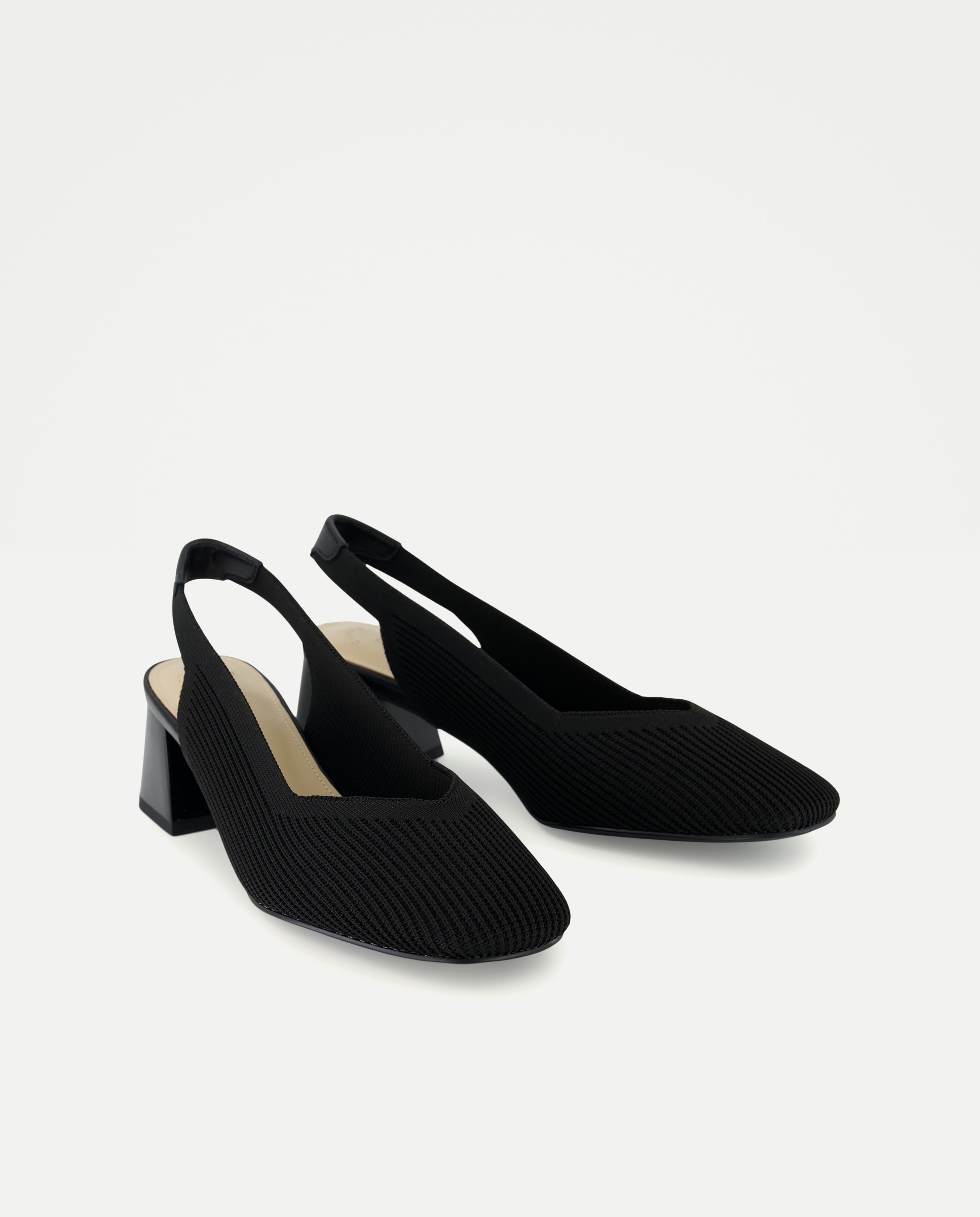 Sapatos de Salto Tipo Mules Preto-2