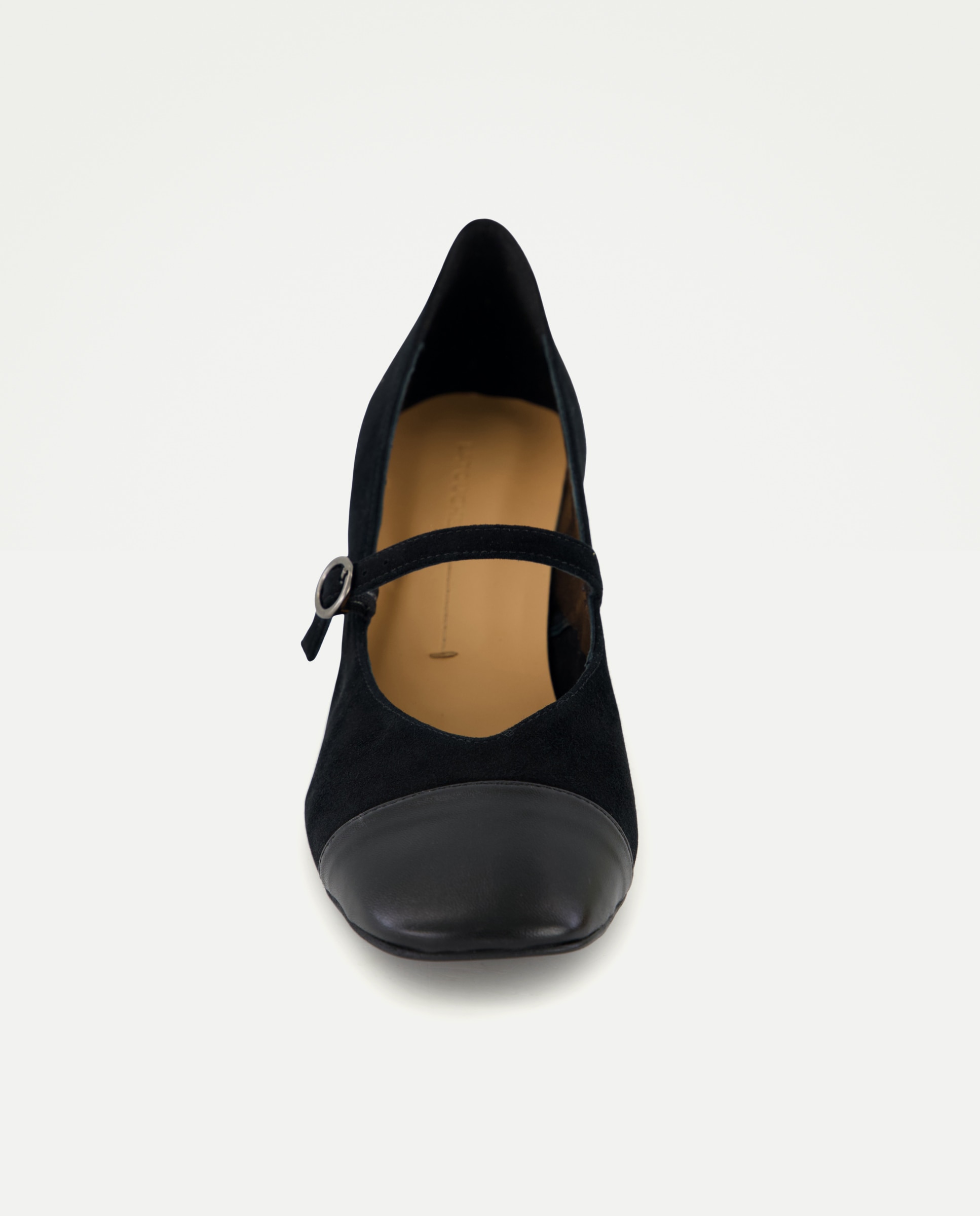 Sapatos de Presilha com Salto e Pulseira Preto-4