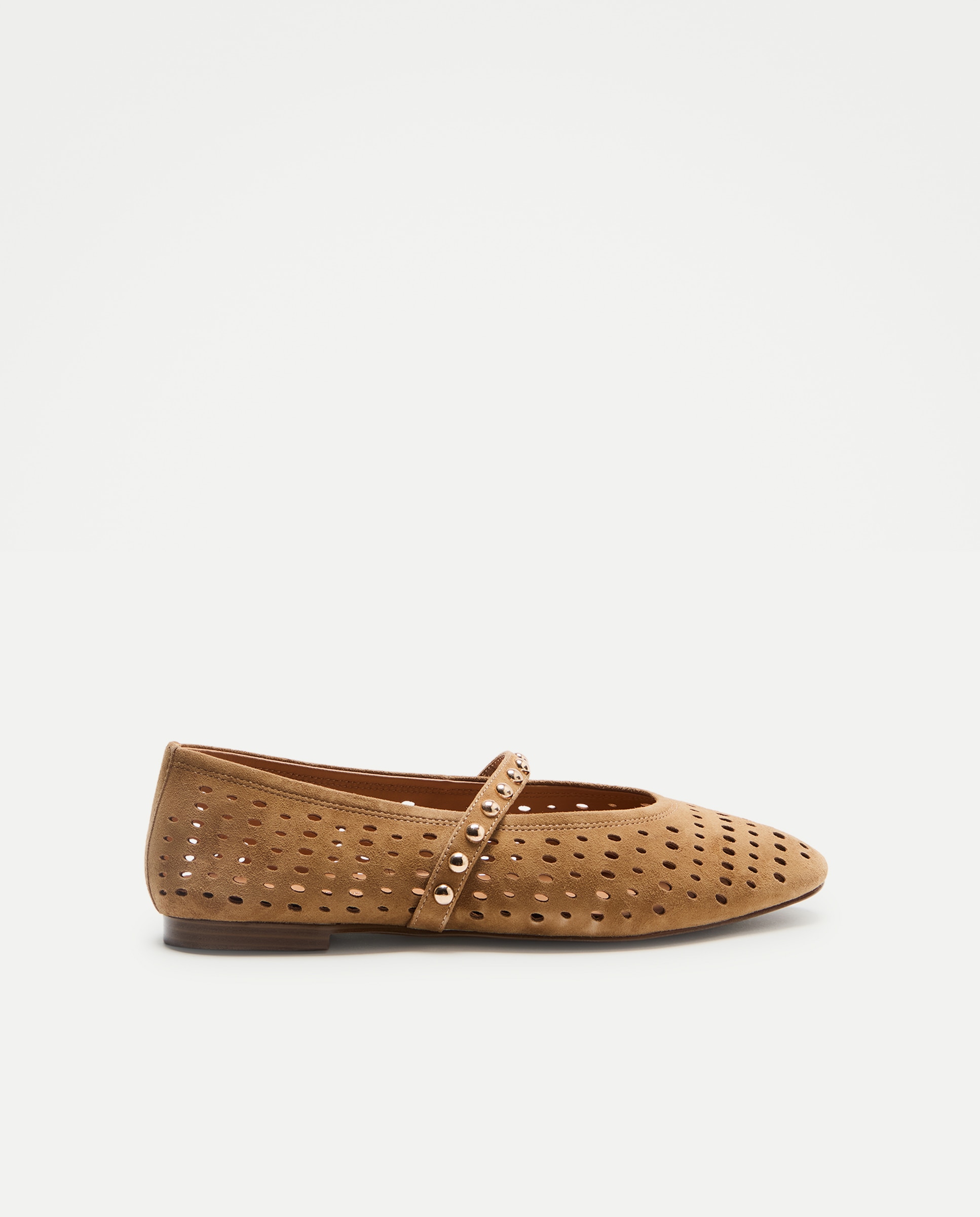 Imagem 0 de Sapatos Rasos com Adorno Perfurado