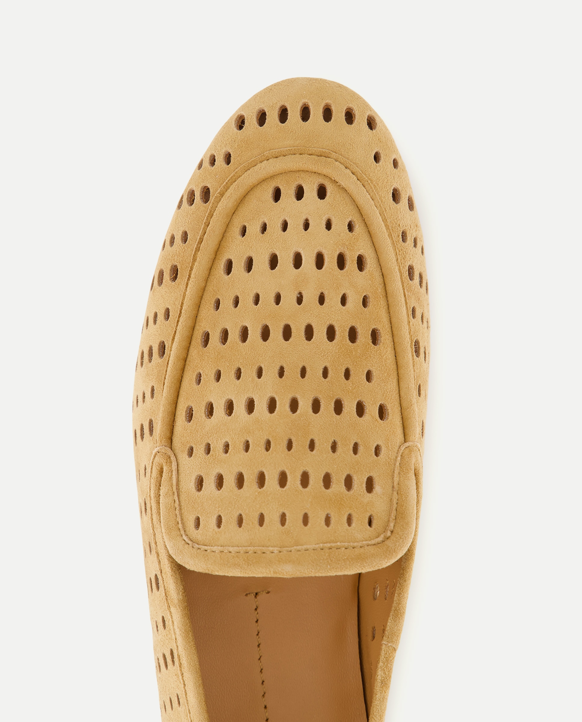 Sapatos Rasos com Perfurados 730 Camel-4