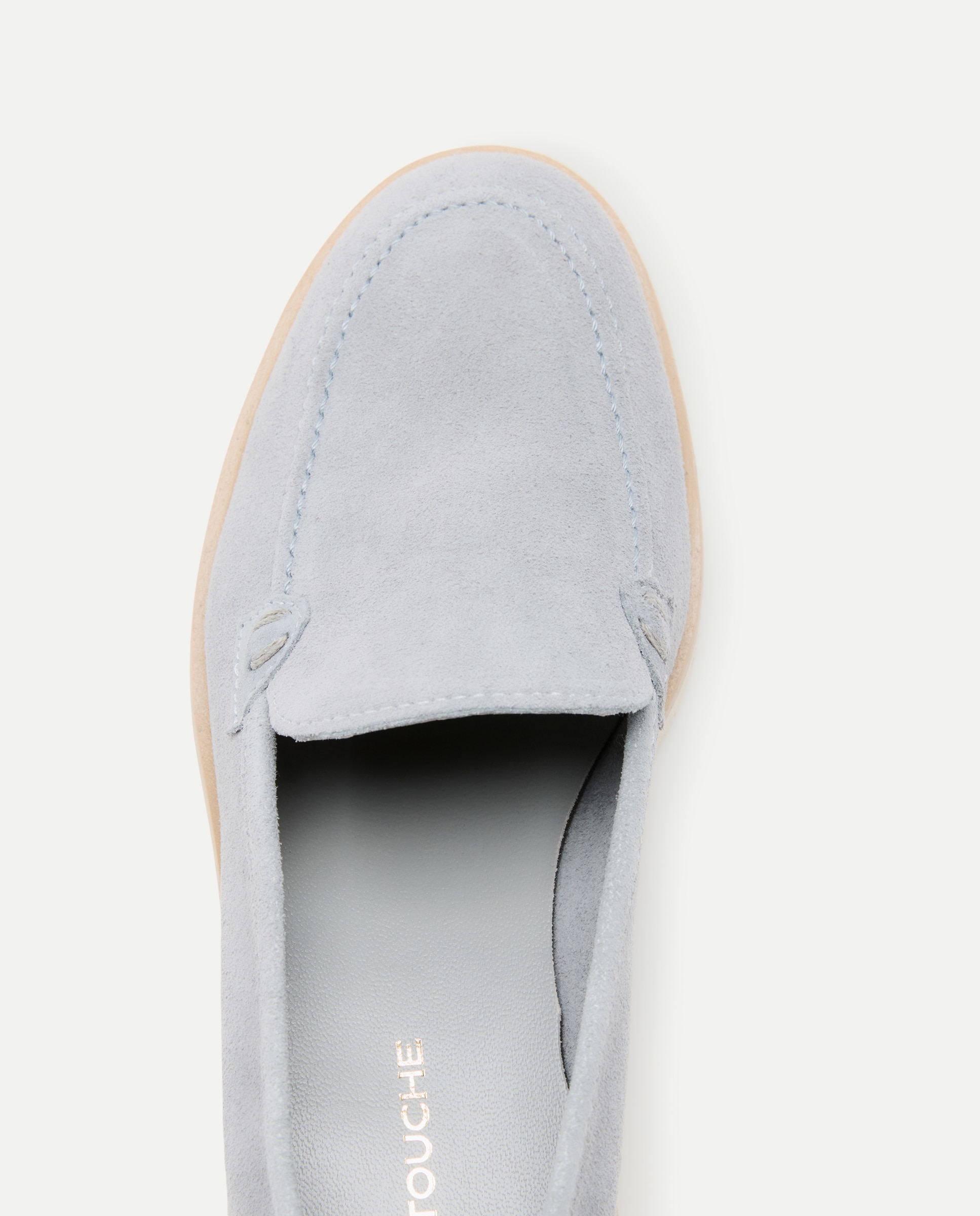 Sapatos Rasos Tipo Mocassins com Topete 400 Azul-4