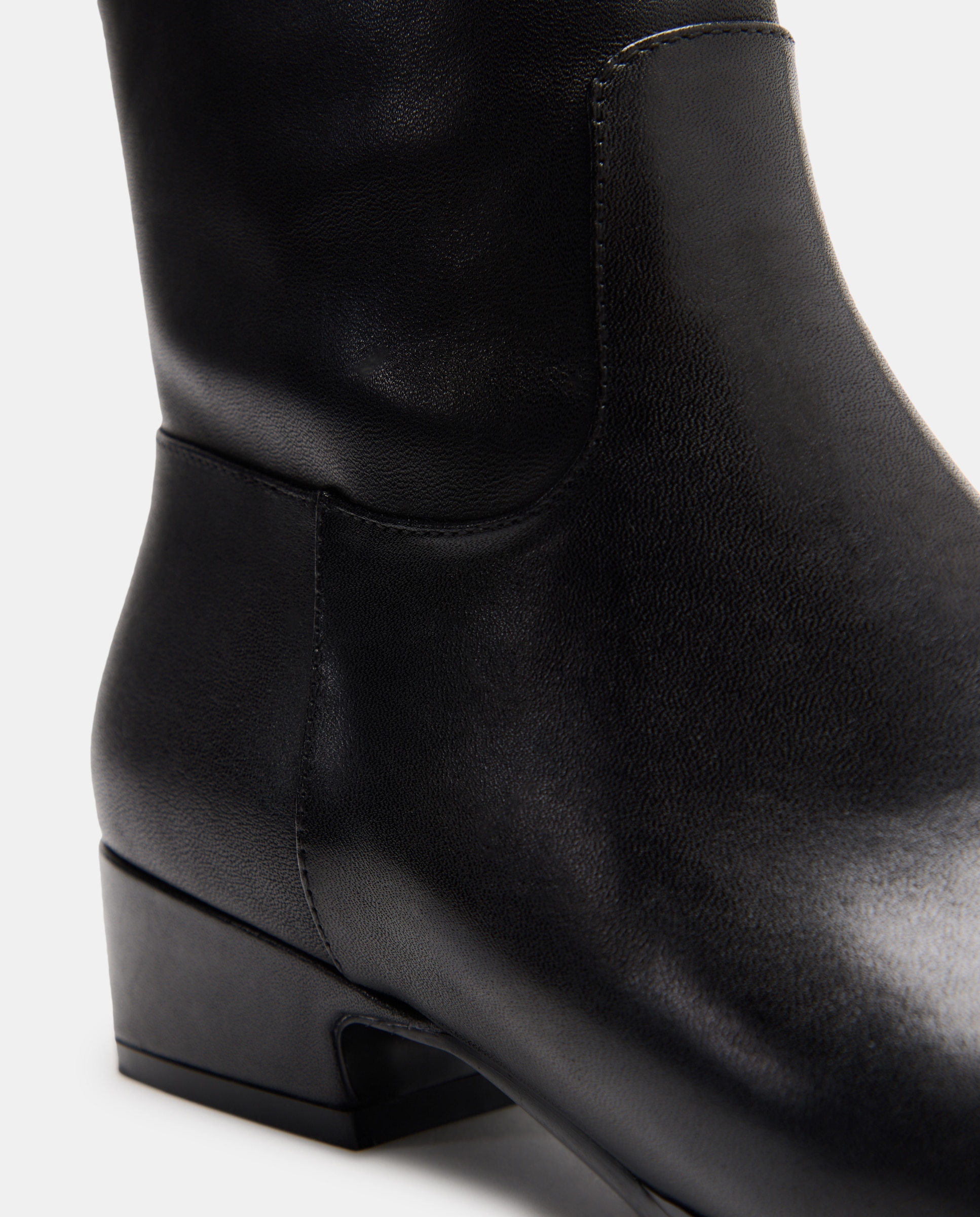 Botins de Tacão Quadrados Preto-5