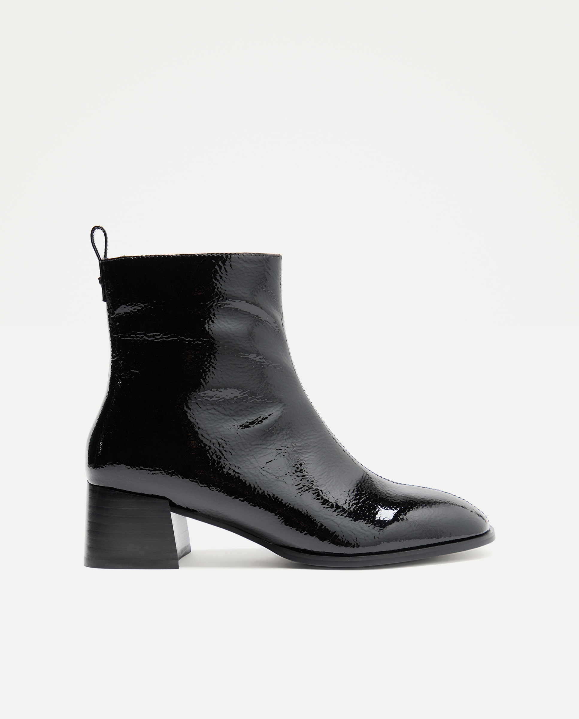 Botin tacón, liso charol Negro Latouche Comfort Negro-1