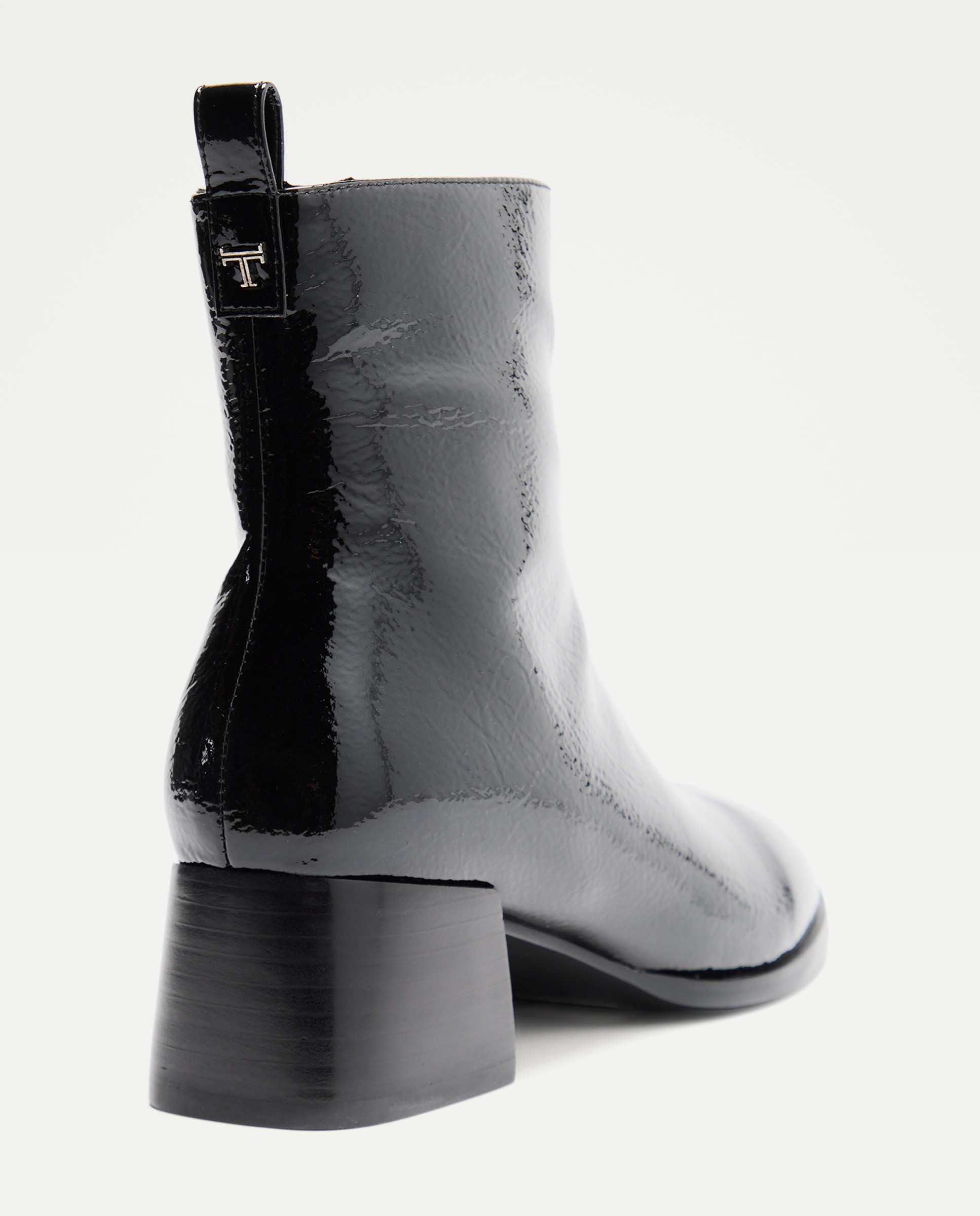 Botin tacón, liso charol Negro Latouche Comfort Negro-3