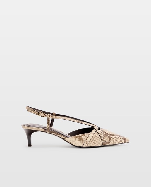 Zapatos de  tacón de mujer con tiras cruzadas en empeine