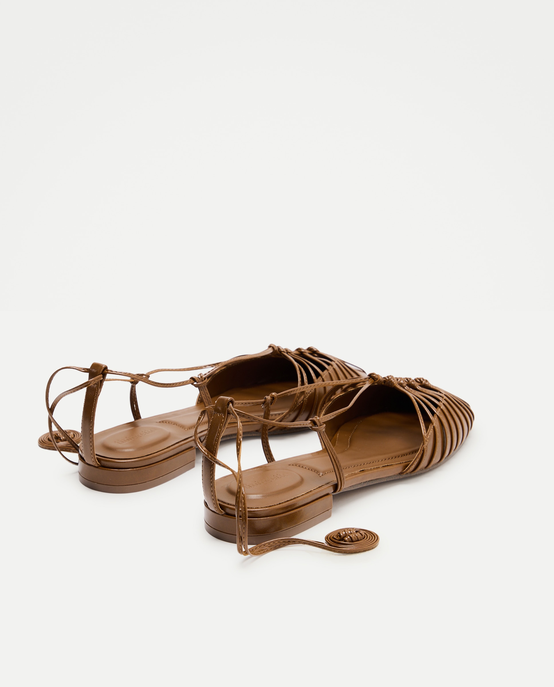 Sapatos Rasos com Nós 560 Azeitona-3