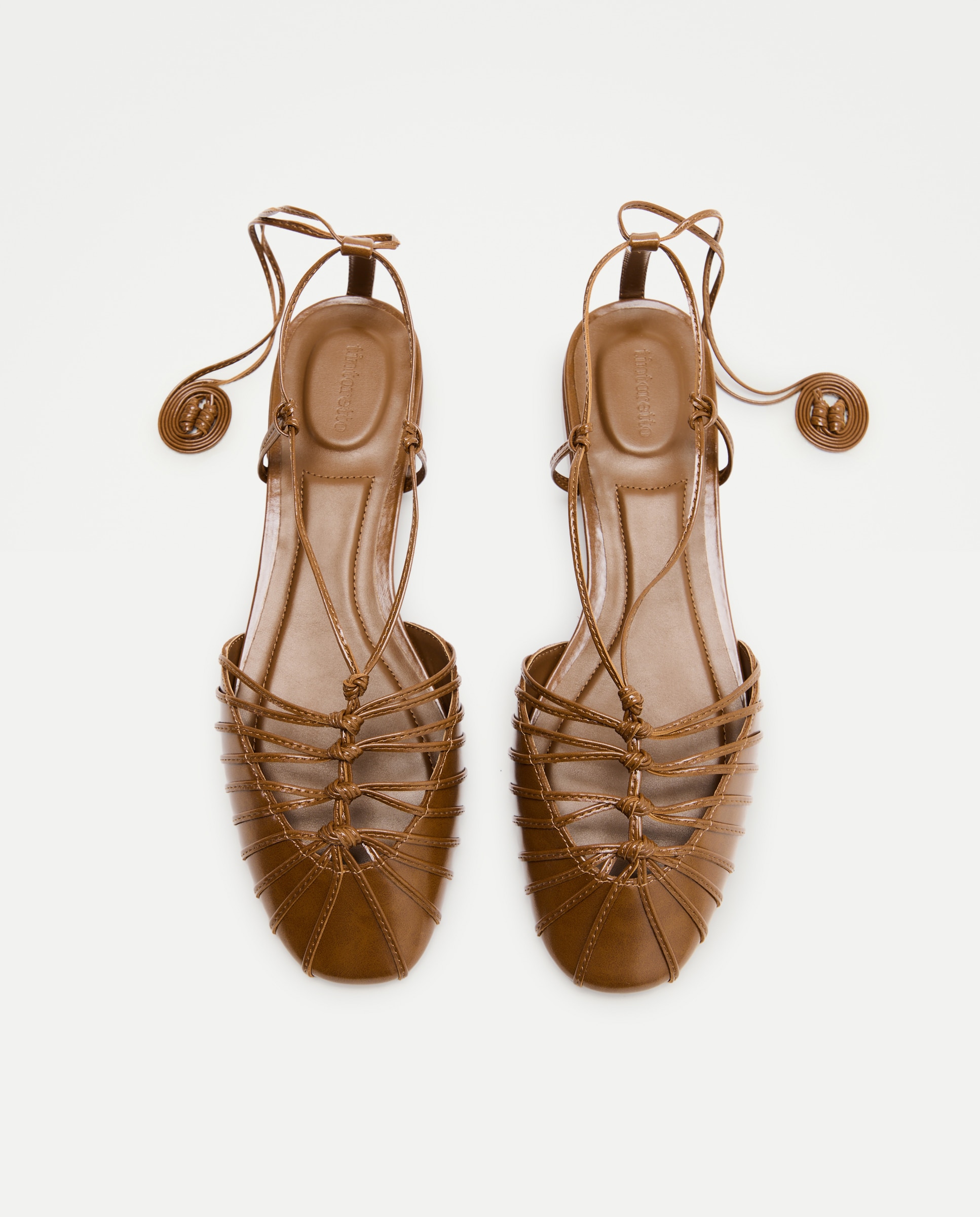 Sapatos Rasos com Nós 560 Azeitona-4