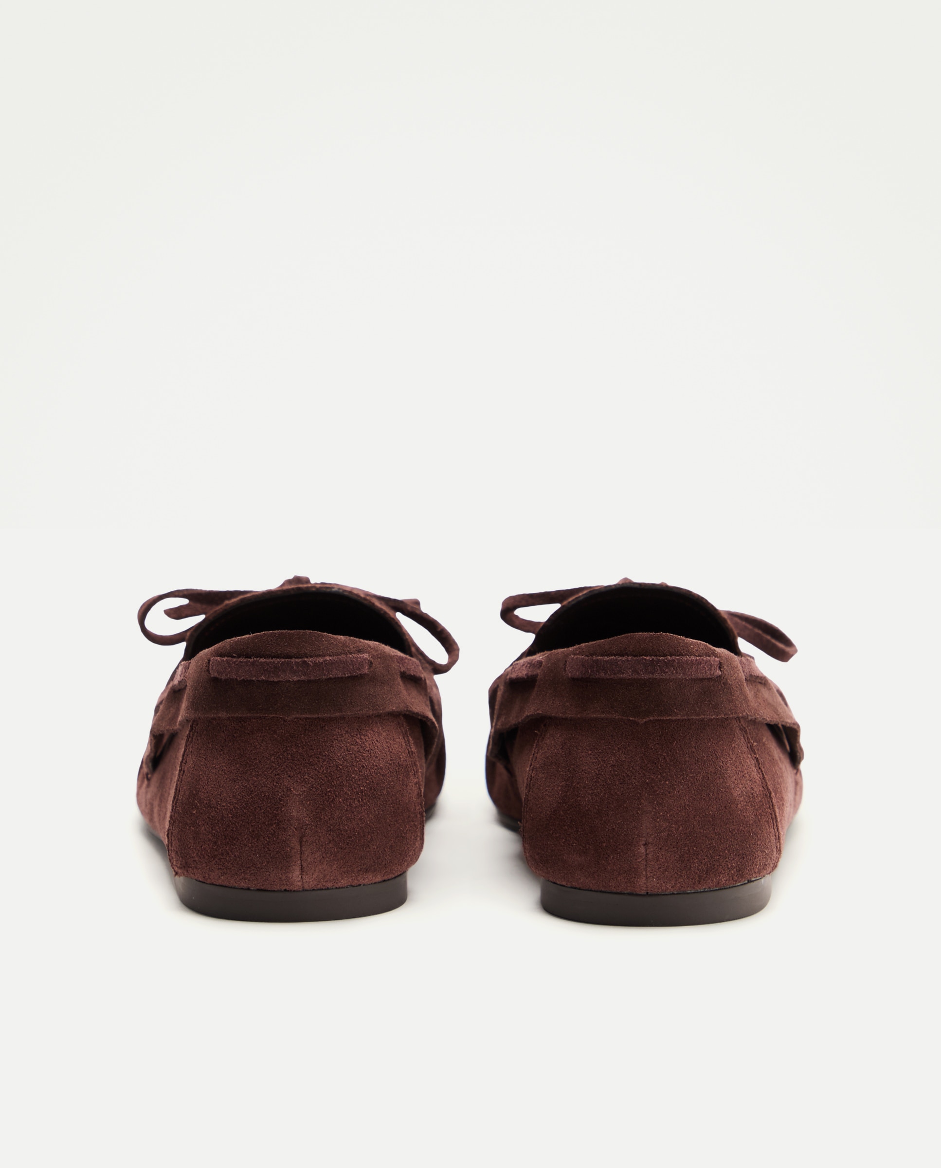 Sapatos Rasos com Efeito Enrugado Chocolate-3