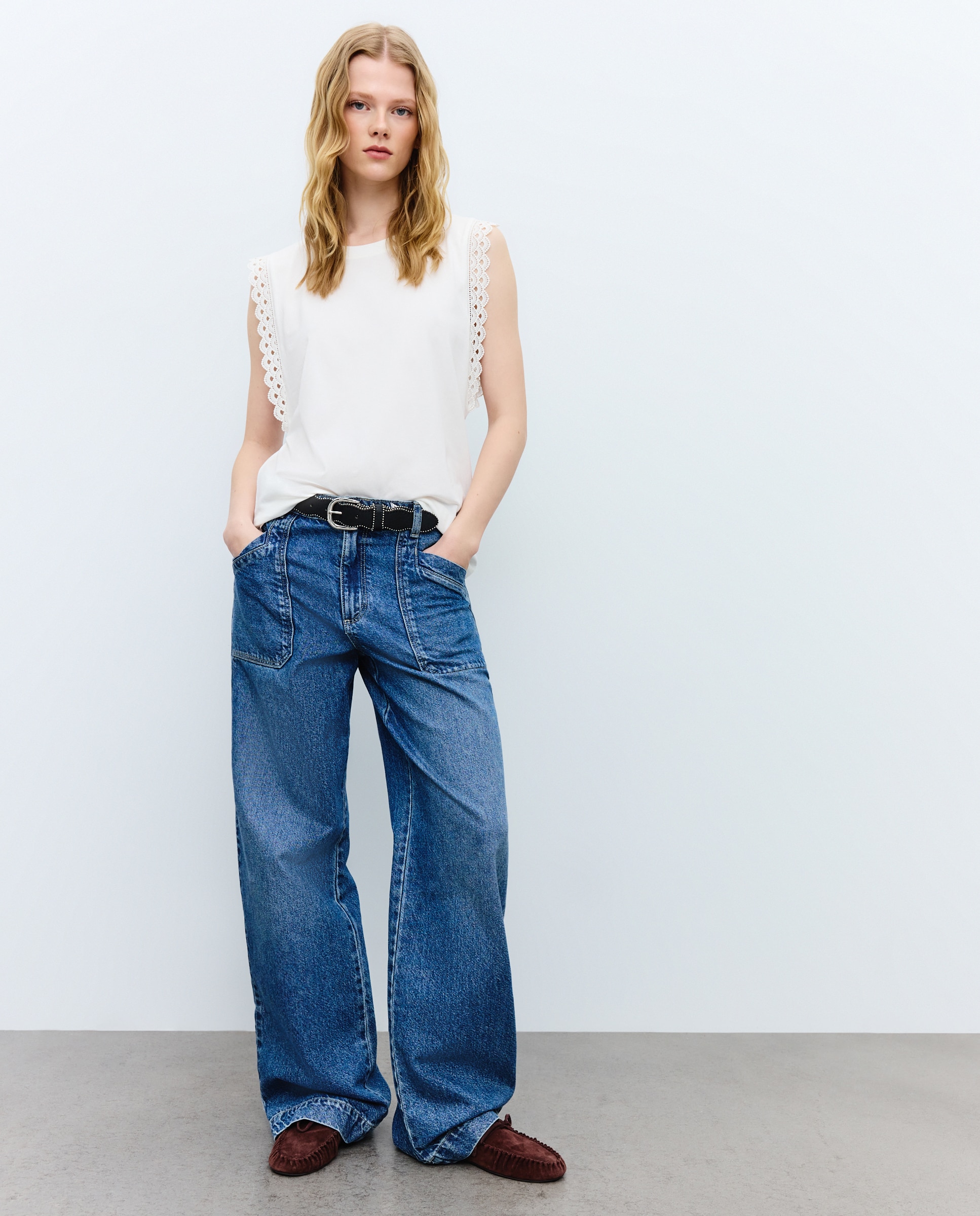 Sapatos Rasos com Efeito Enrugado Chocolate-6