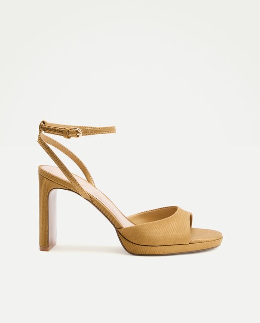 Sandalias de tacón de mujer con plataforma