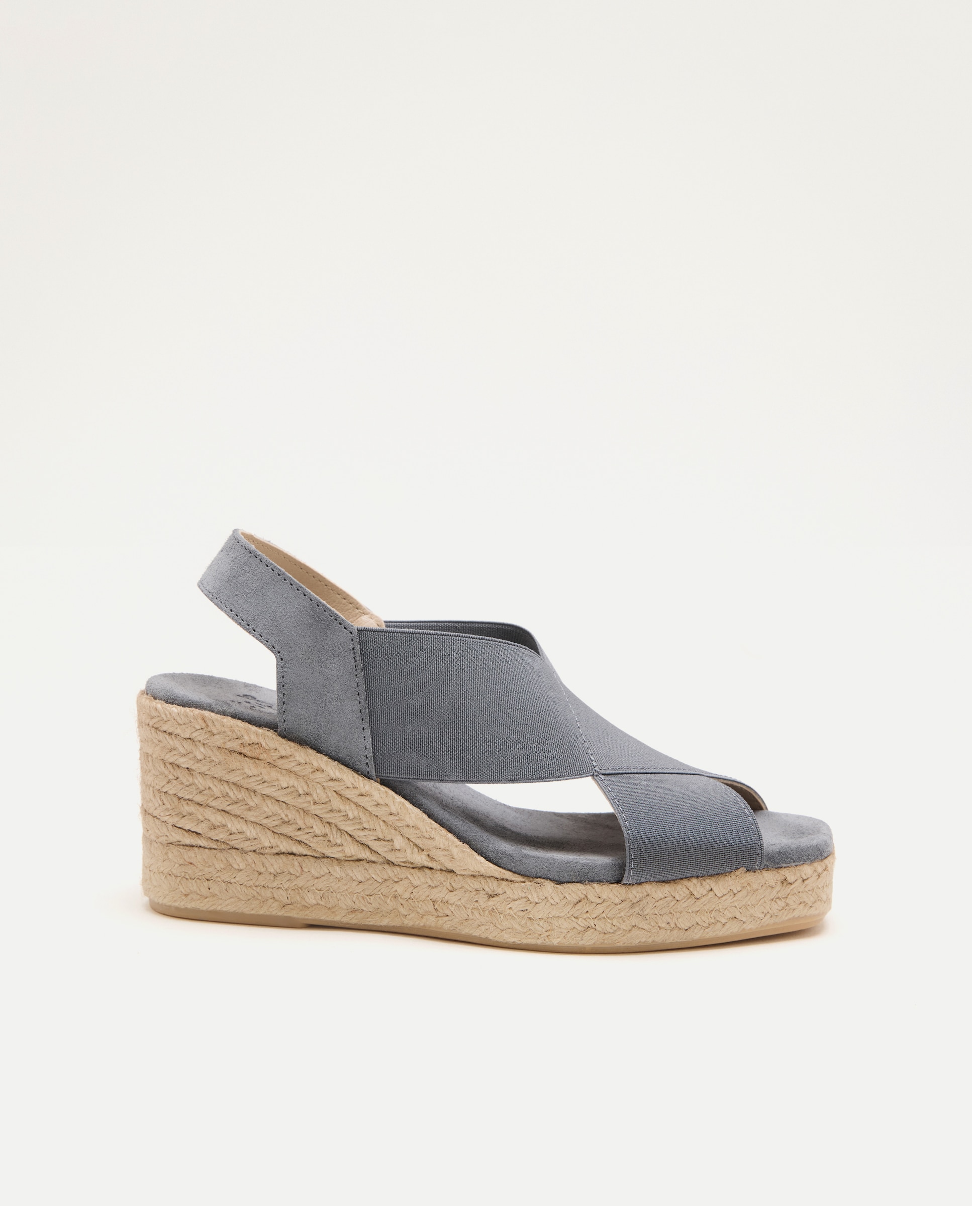 Latouche - Alpargatas cuña de mujer tipo sandalias elásticas.