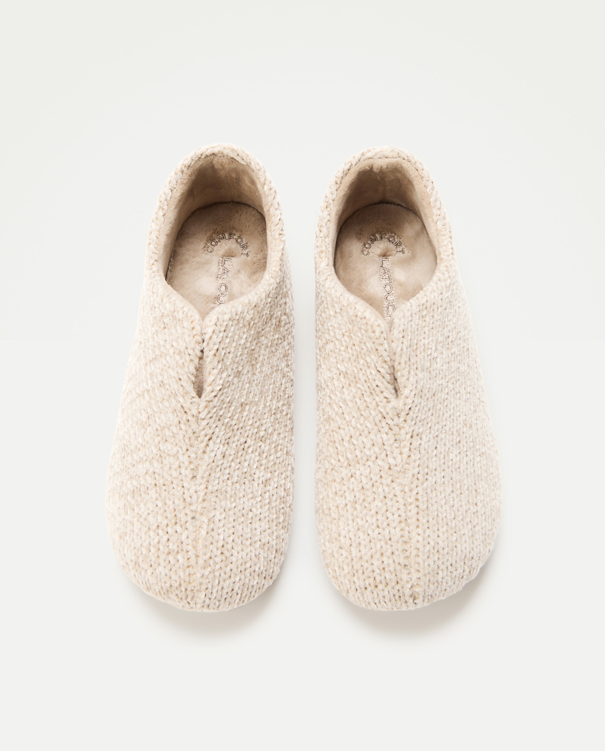 Pantufas Velvet Cinzento-claro-4