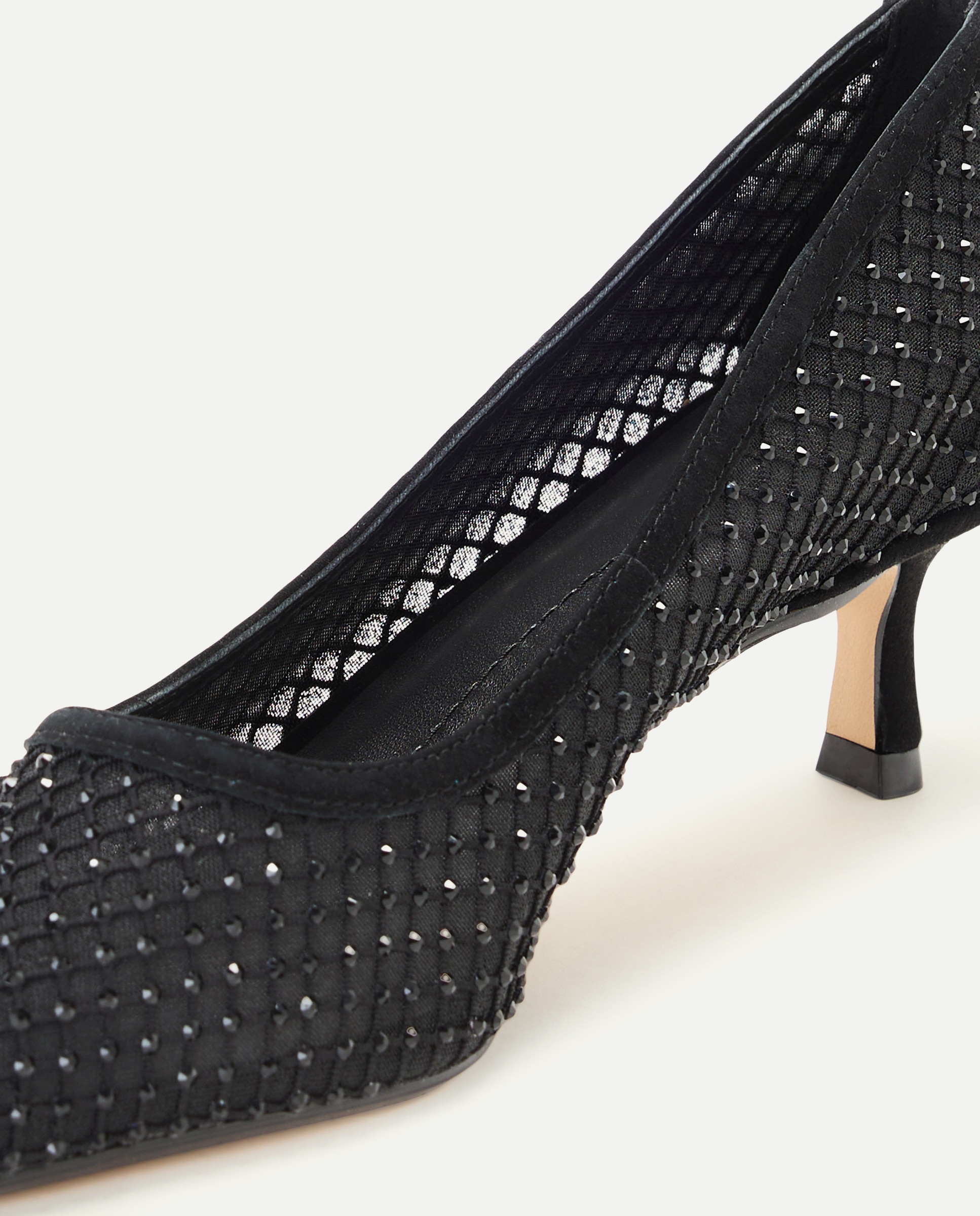 Sapatos de Salto com Brilho Preto-5