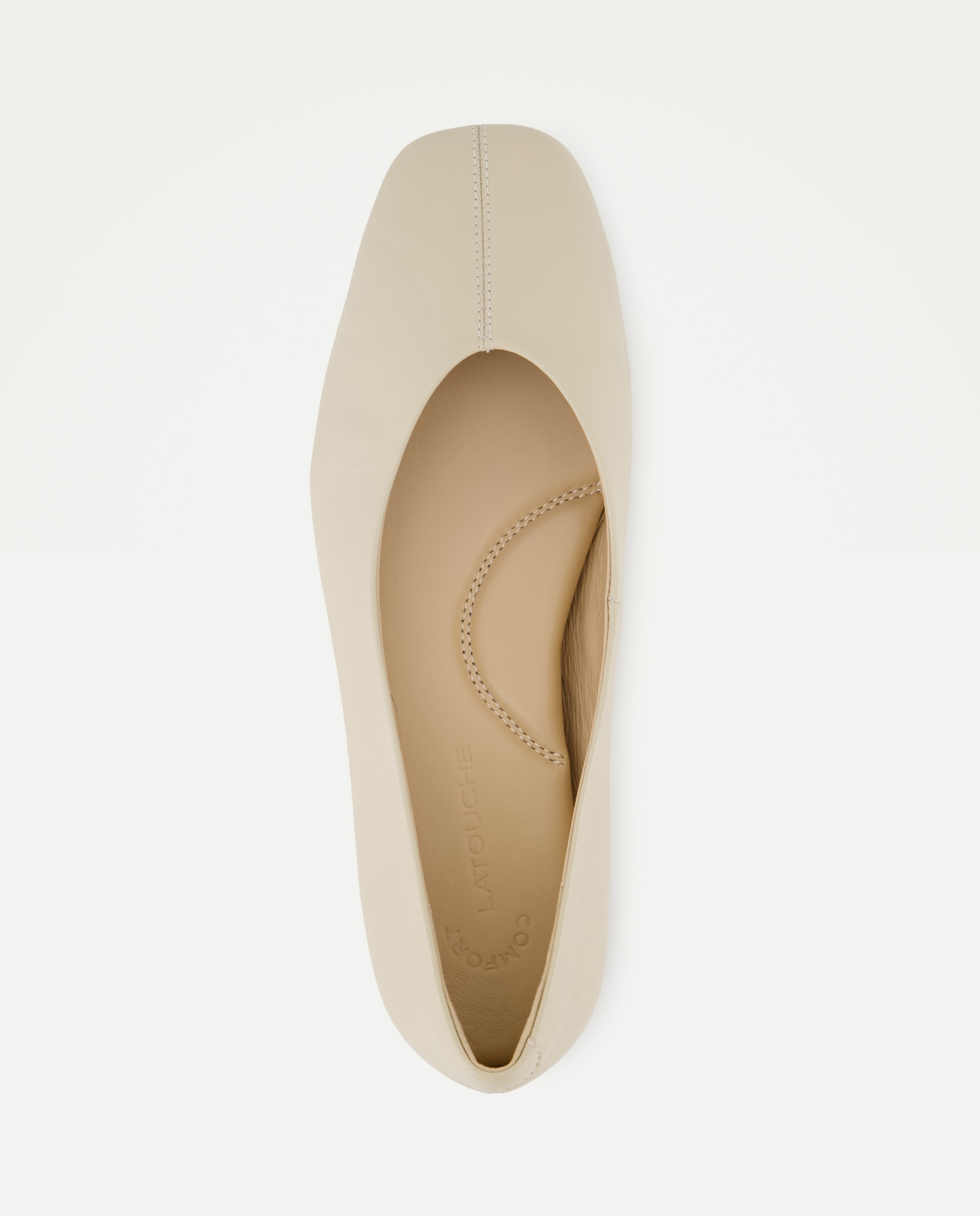 Zapatos de salón de mujer con tacón - Latouche Comfort - Blanco roto Blanco roto-4